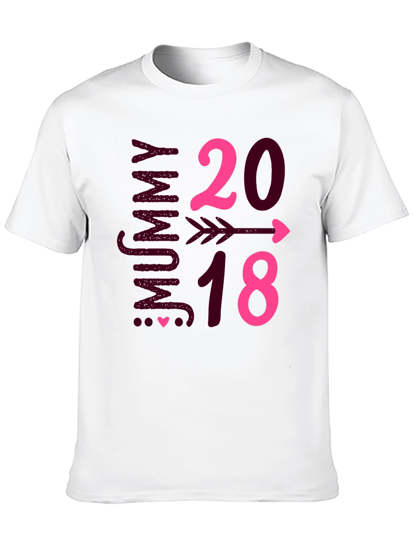 Mummy to Be 2018 Arrow Heart T-Shirt
