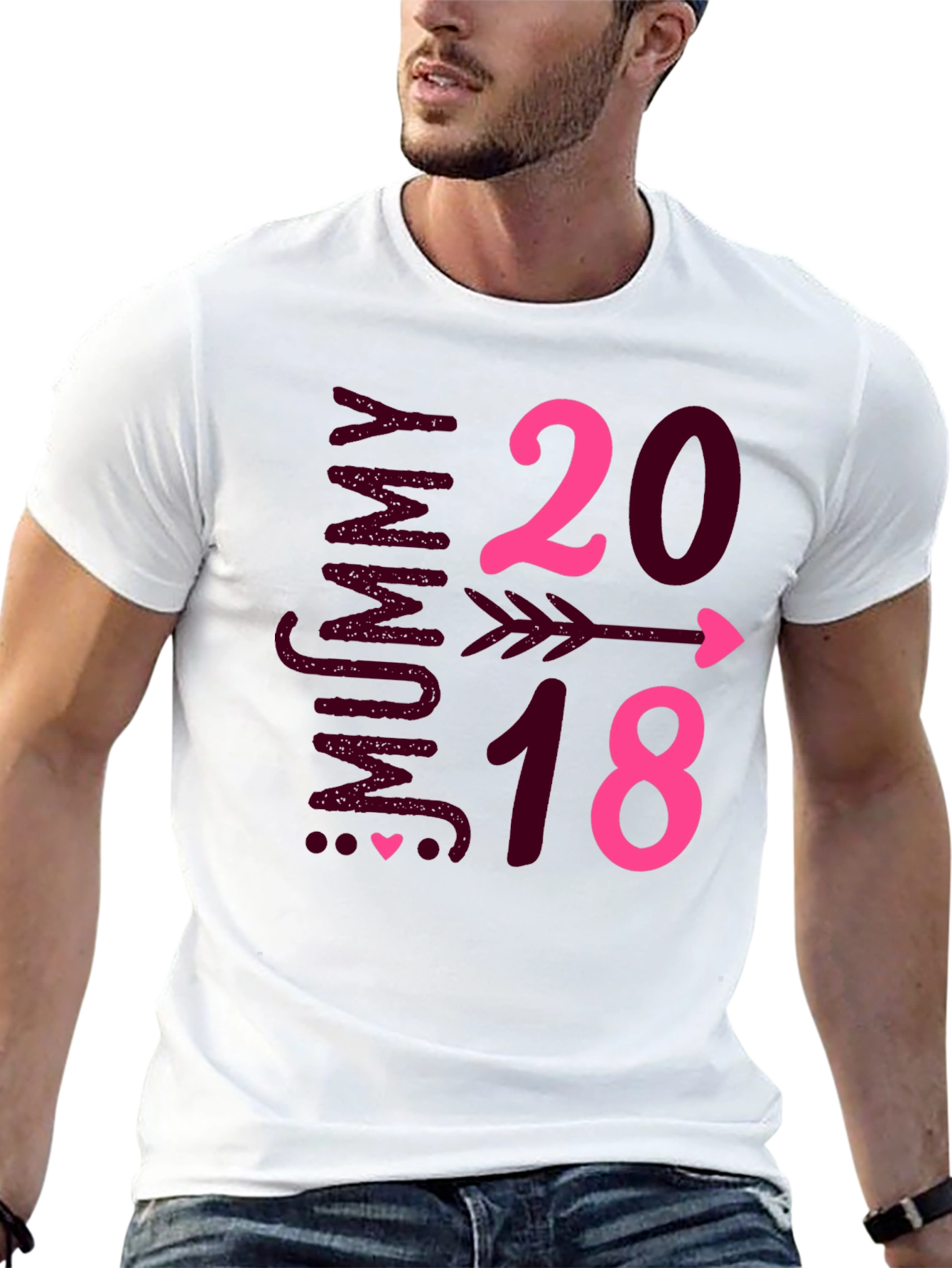 Mummy to Be 2018 Arrow Heart T-Shirt