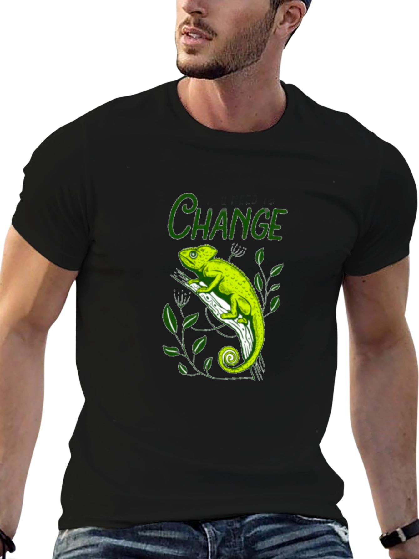 Change Chameleon Graphic Tee - Black T-Shirt