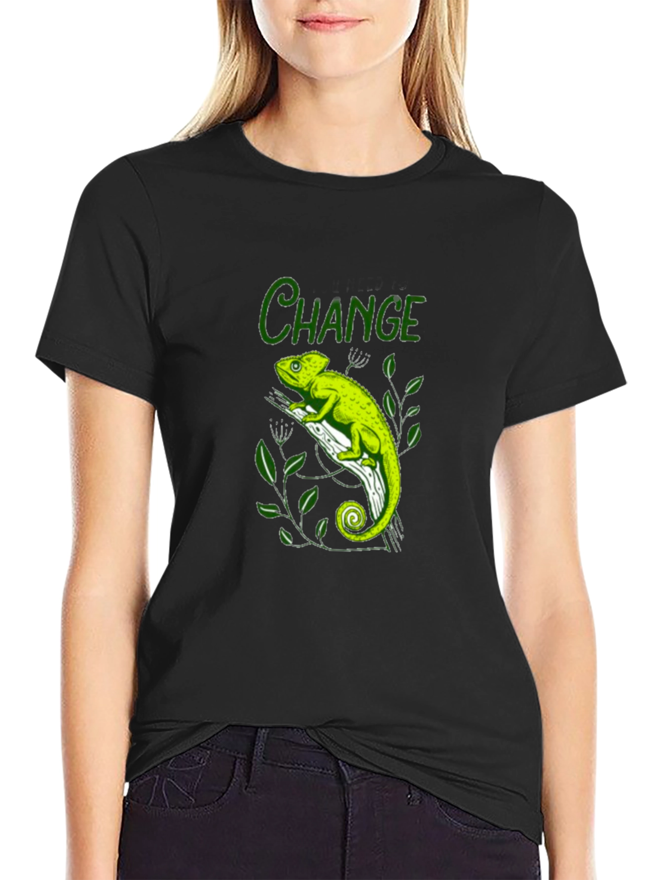 Change Chameleon Graphic Tee - Black T-Shirt