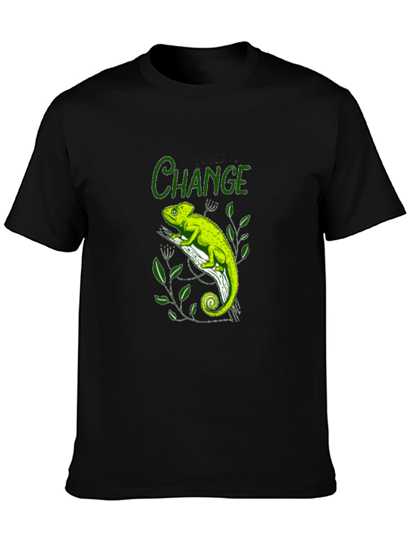 Change Chameleon Graphic Tee - Black T-Shirt