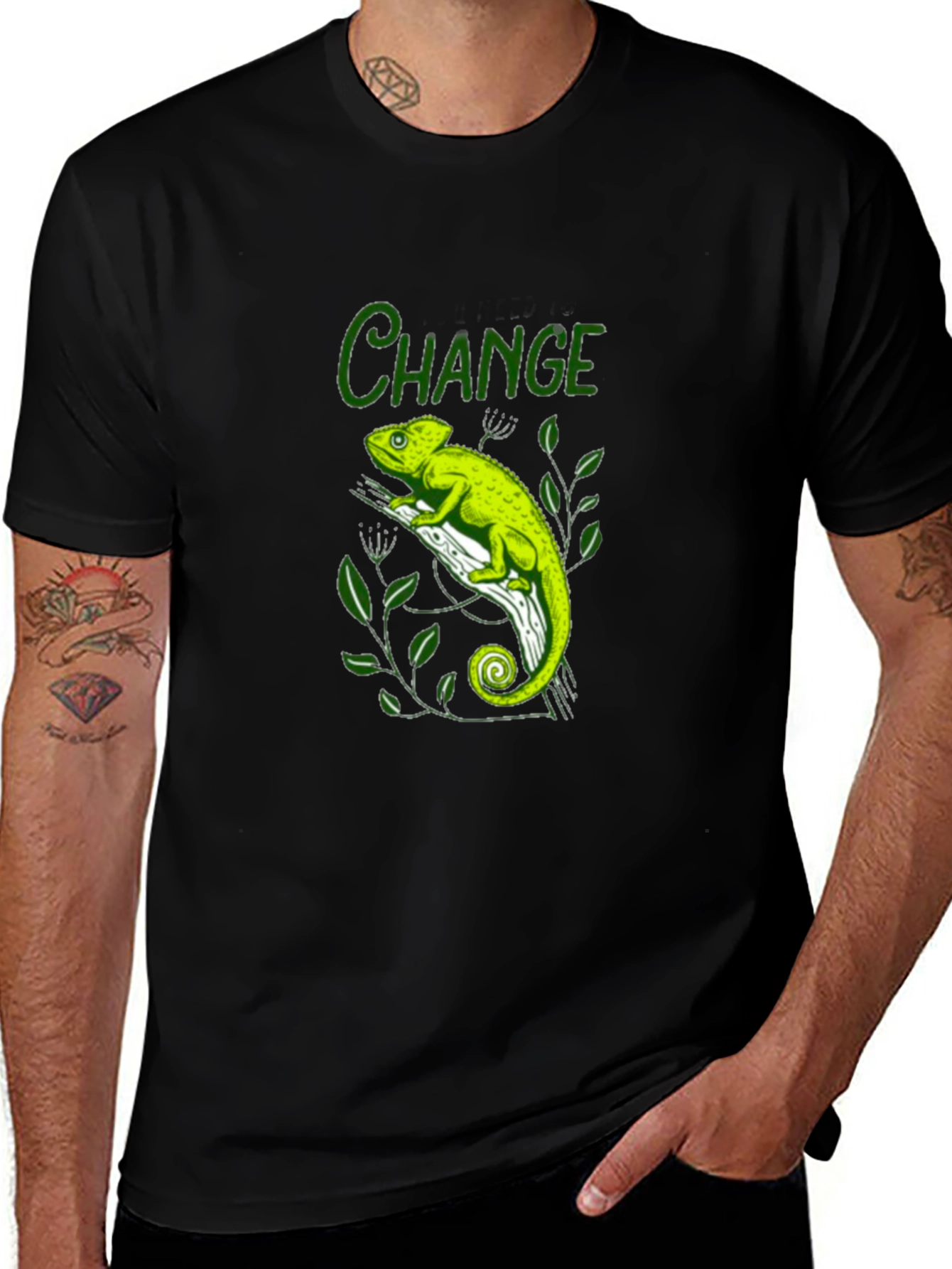 Change Chameleon Graphic Tee - Black T-Shirt