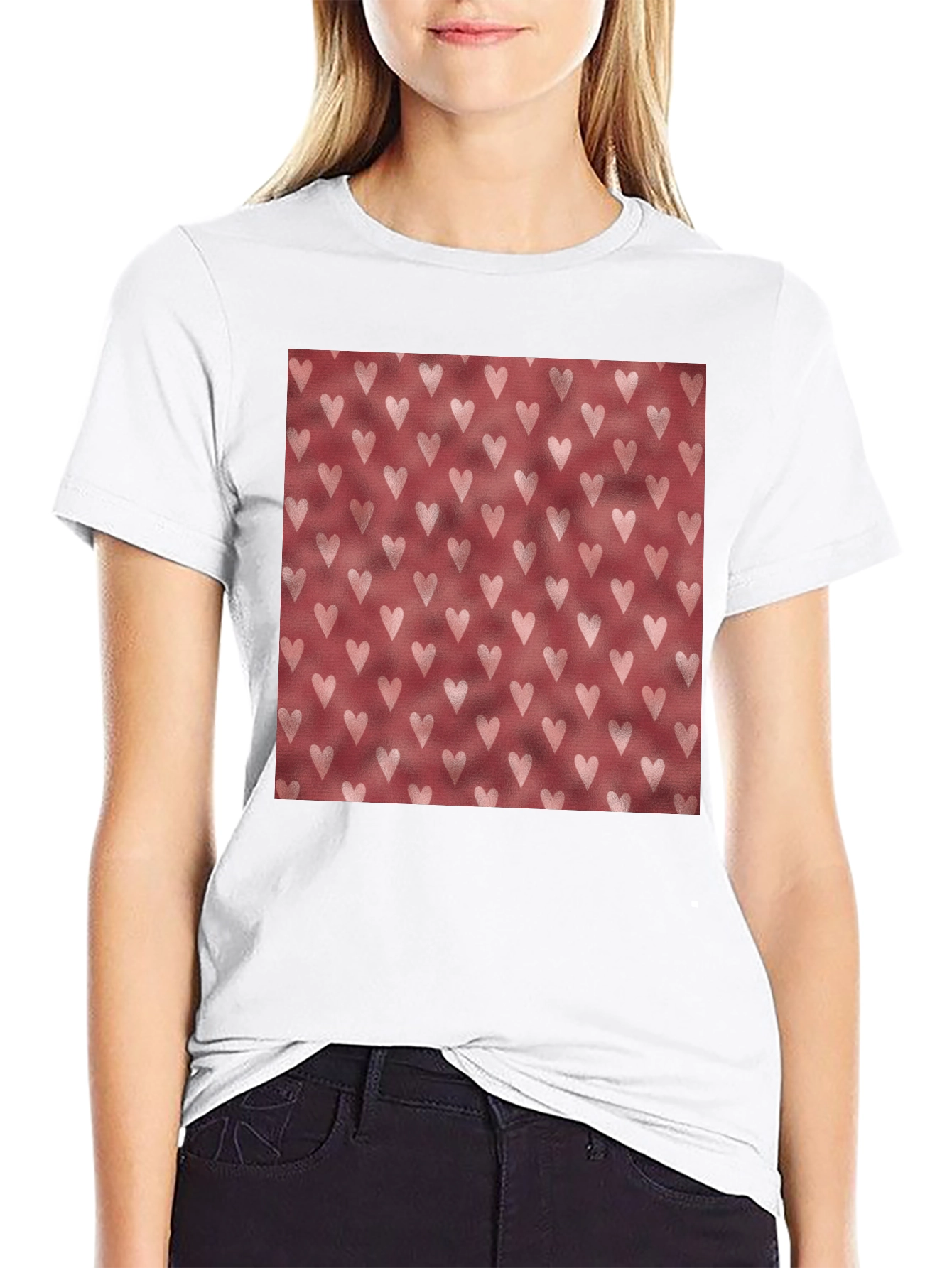 Heart Patterned T-Shirt