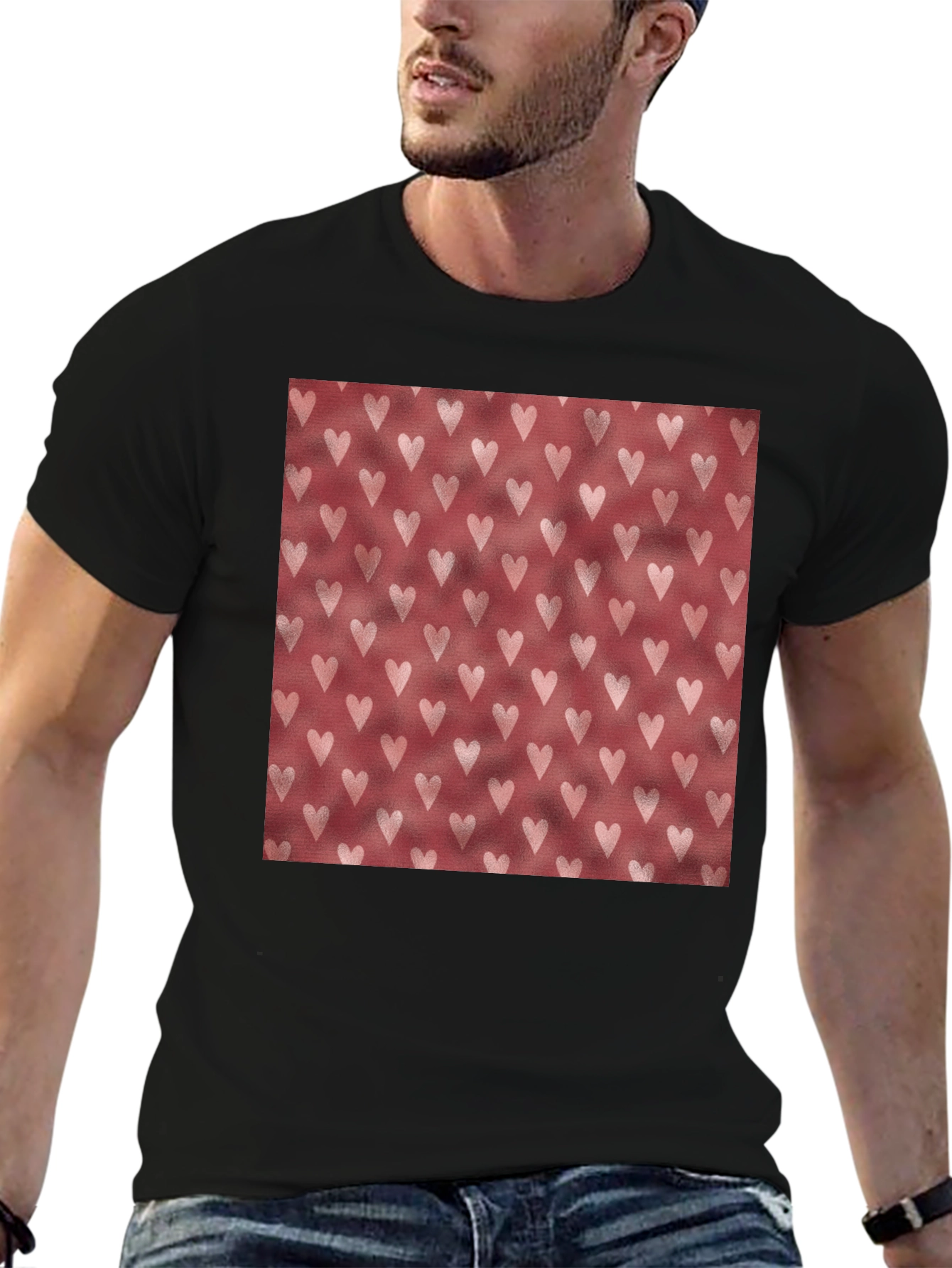 Heart Patterned T-Shirt