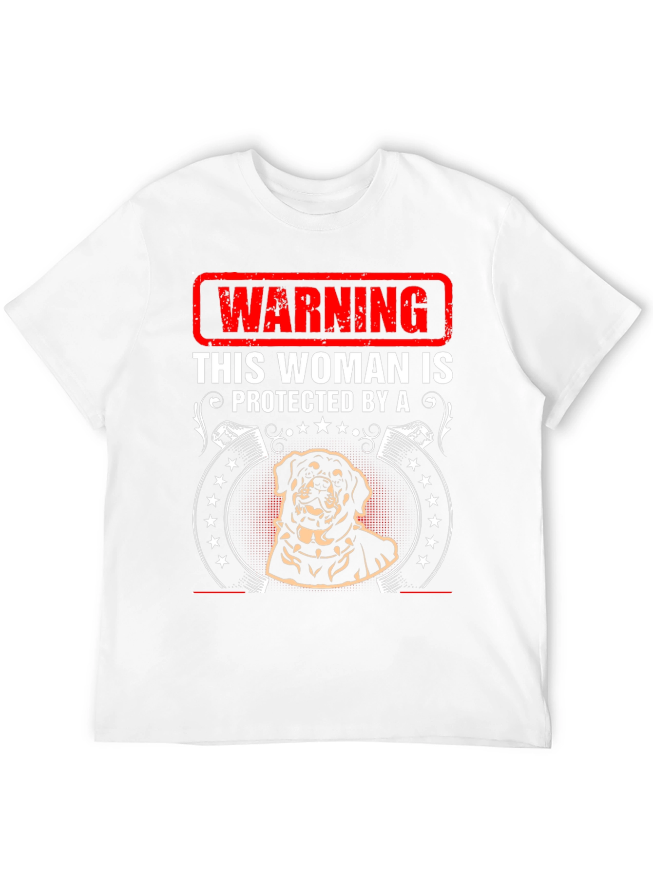 Warning Protected By Rottweiler T-Shirt