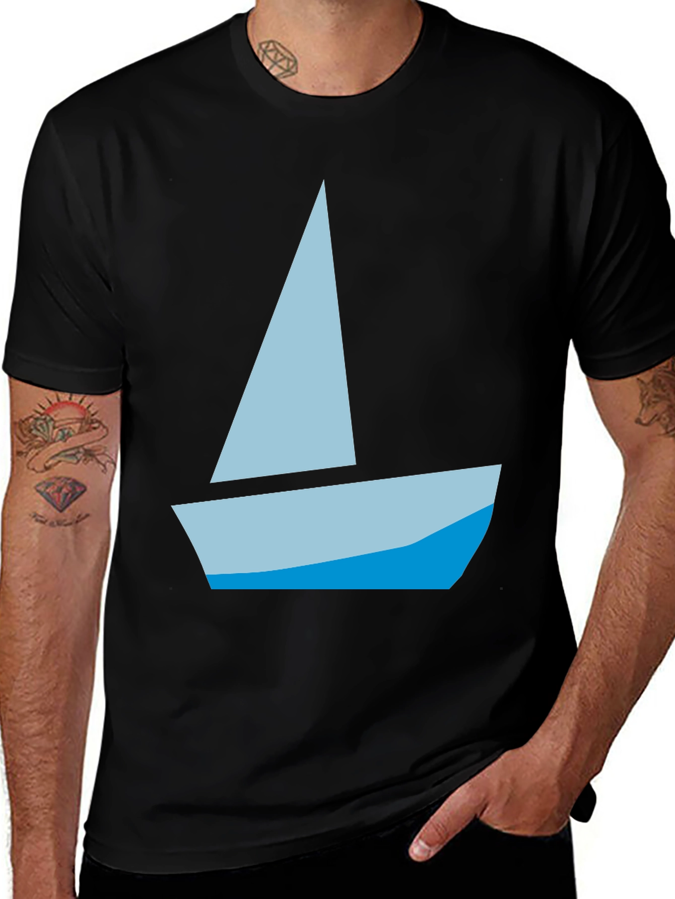 Sailboat Graphic Tee - Casual Comfort