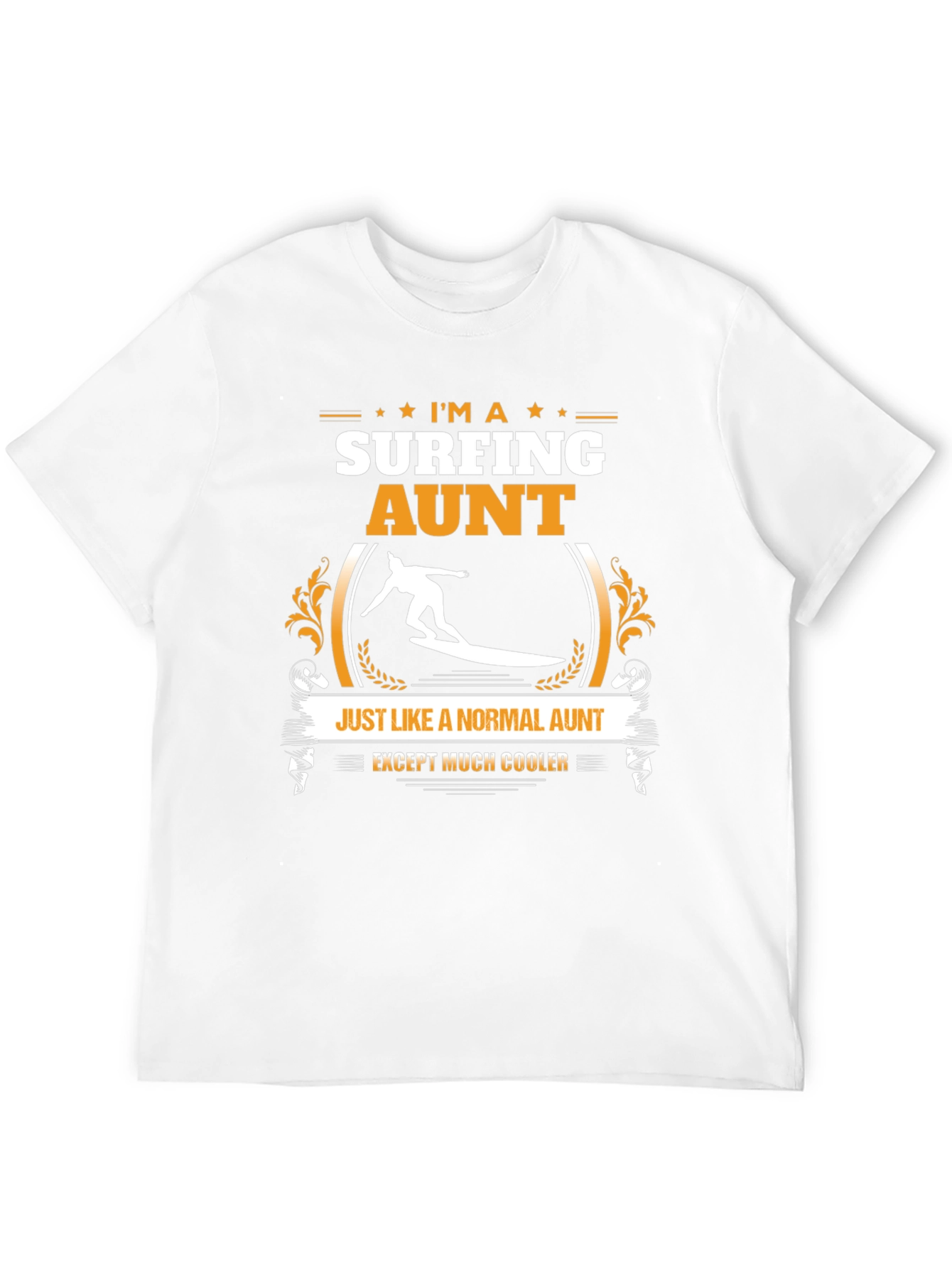 Surfing Aunt Graphic Tee - Cool Aunt Shirt