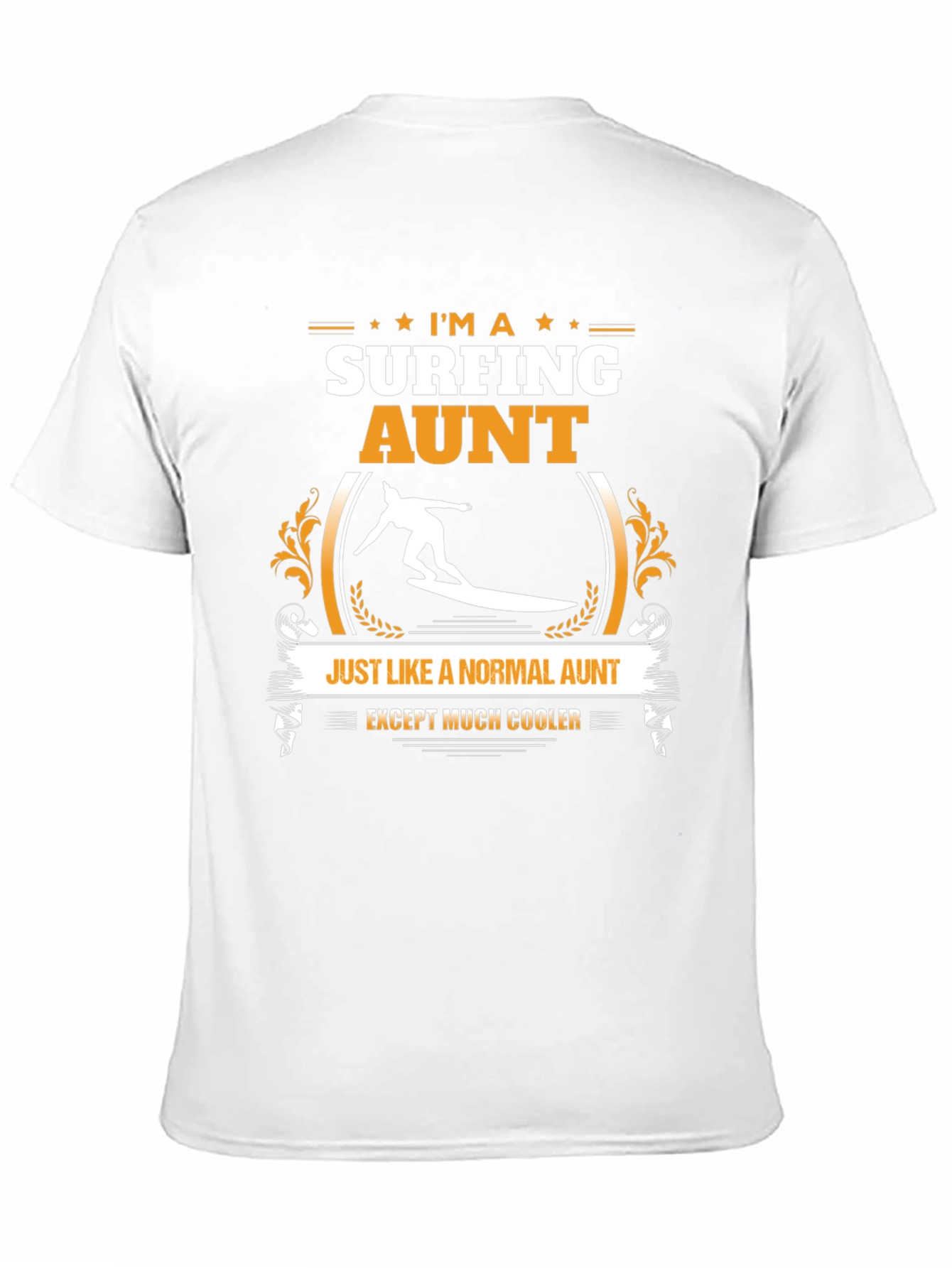 Surfing Aunt Graphic Tee - Cool Aunt Shirt