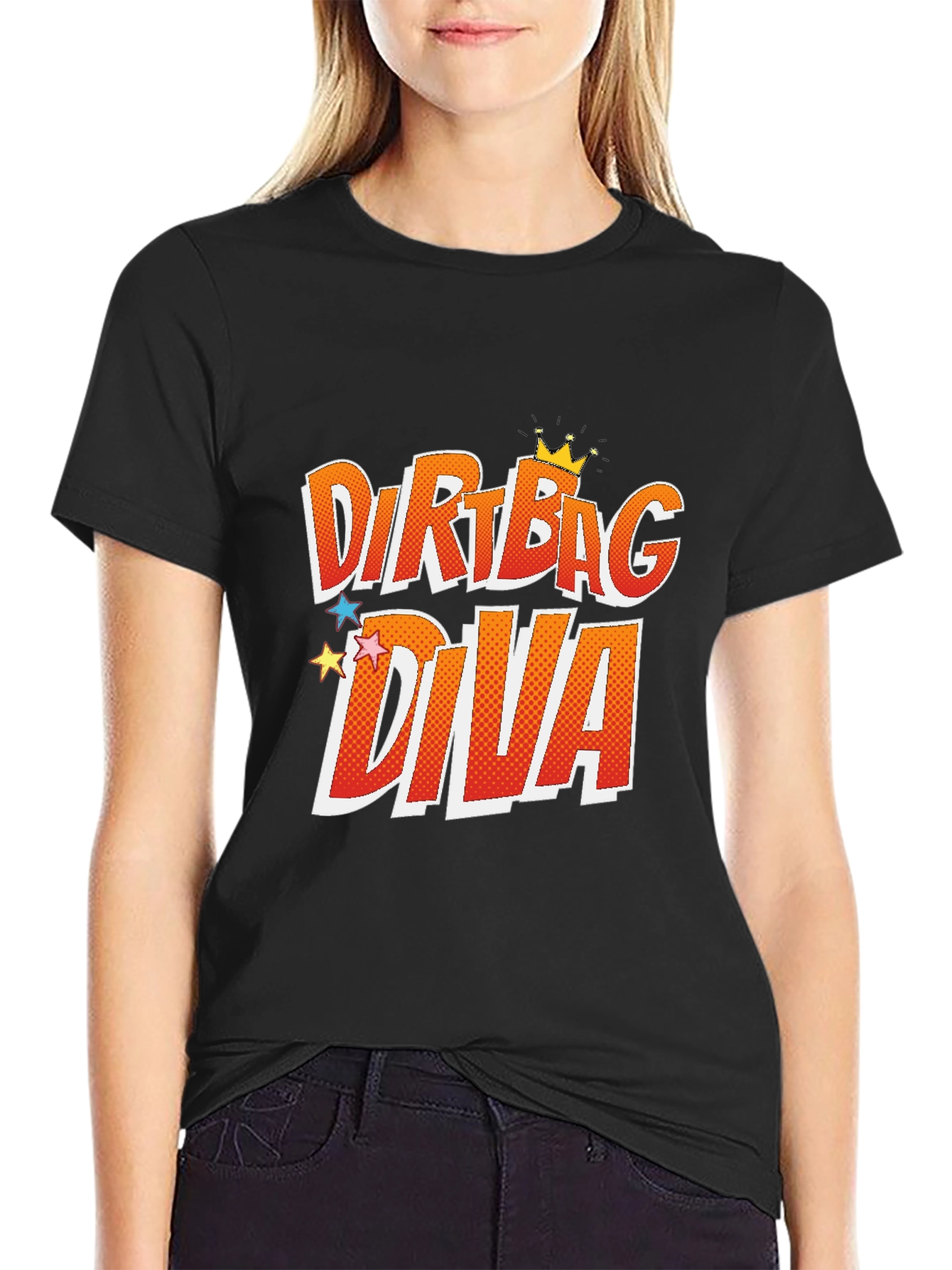Dirtbag Diva Graphic T-Shirt - Trendy & Comfy