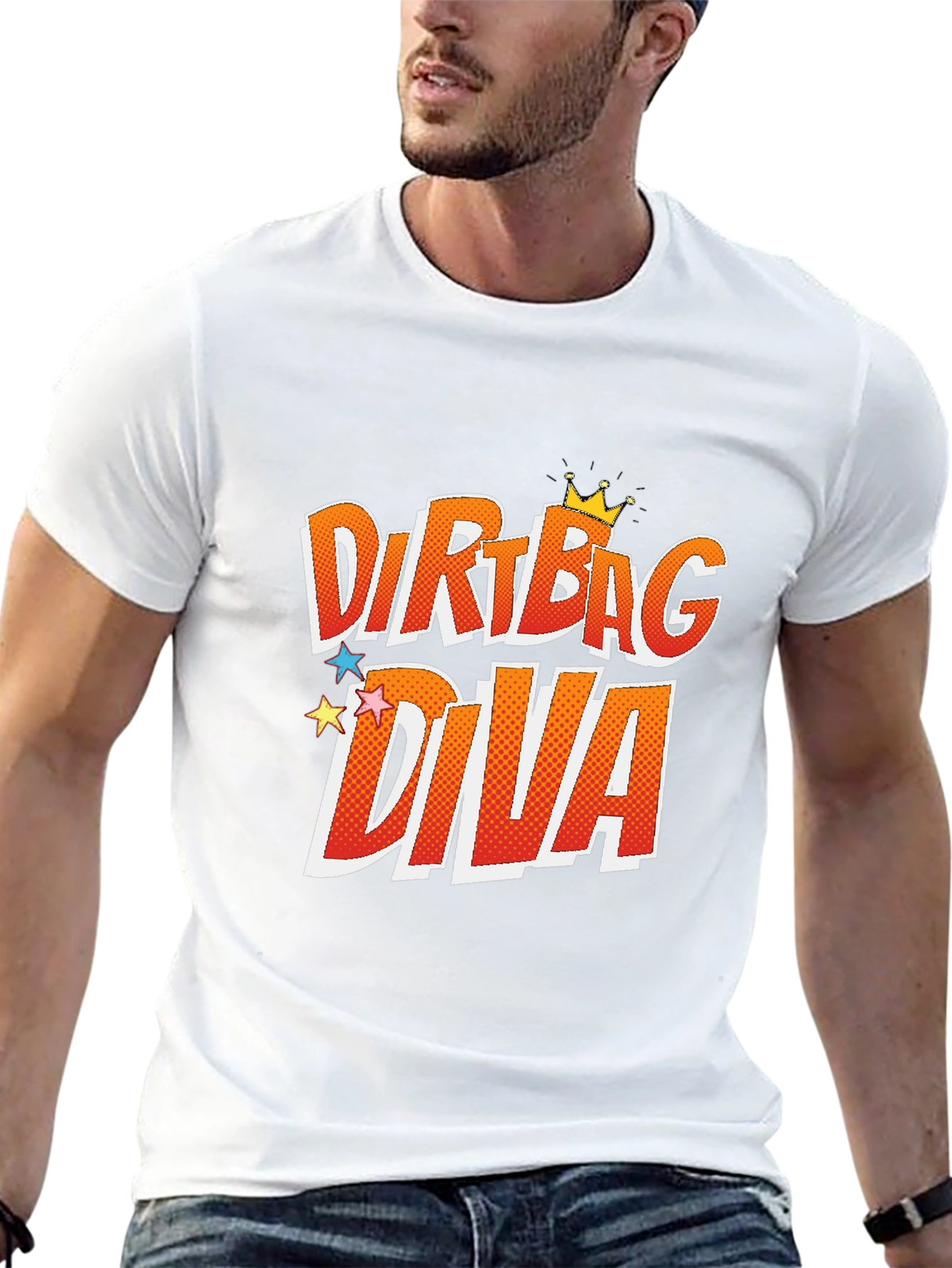 Dirtbag Diva Graphic T-Shirt - Trendy & Comfy