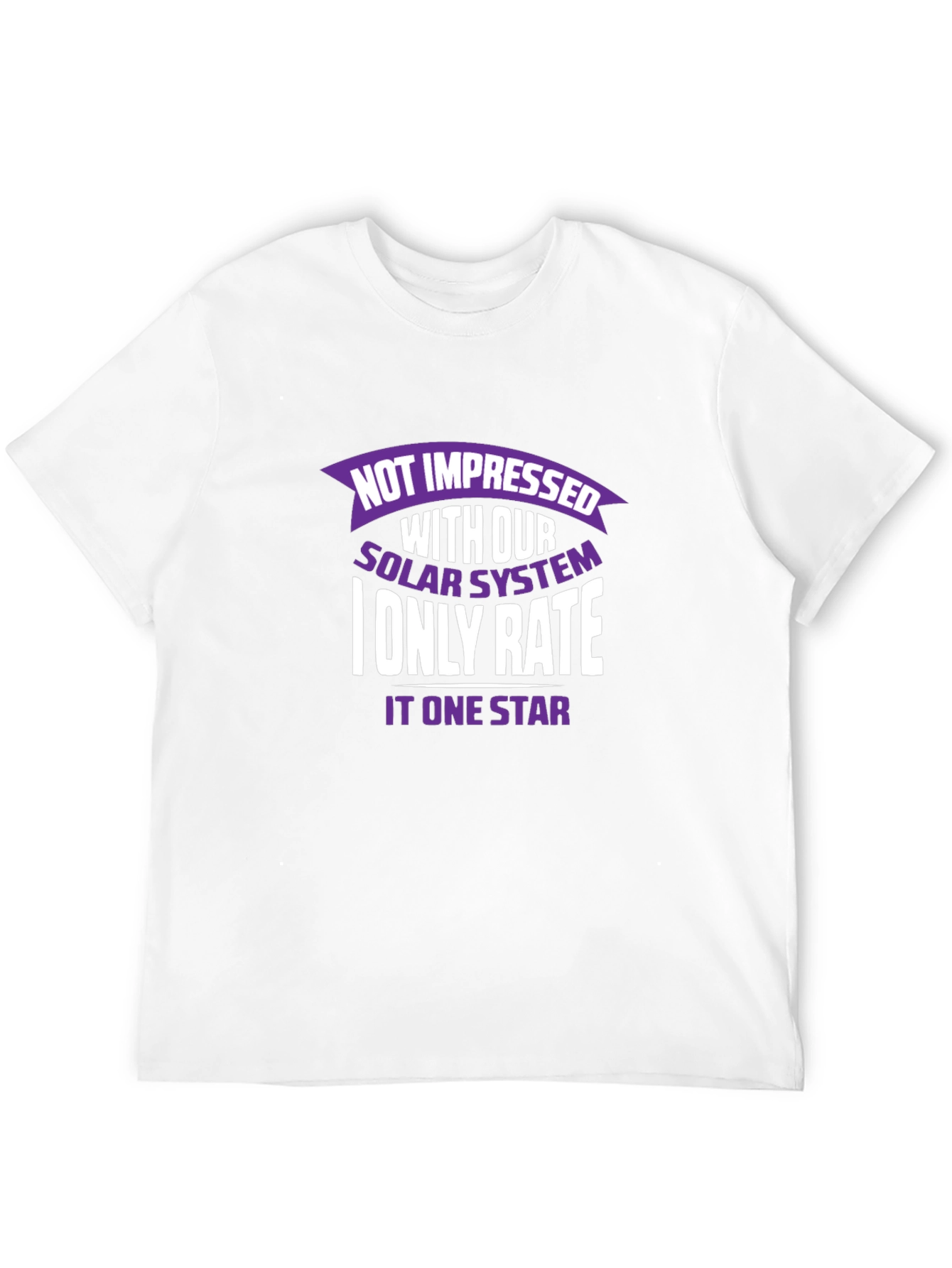 Not Impressed Solar System Graphic T-Shirt