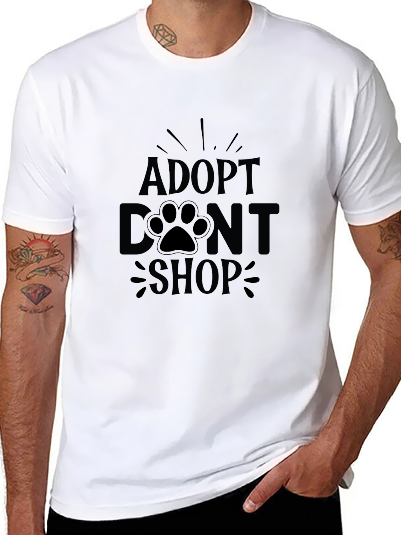 Adopt Dont Shop Graphic Tee