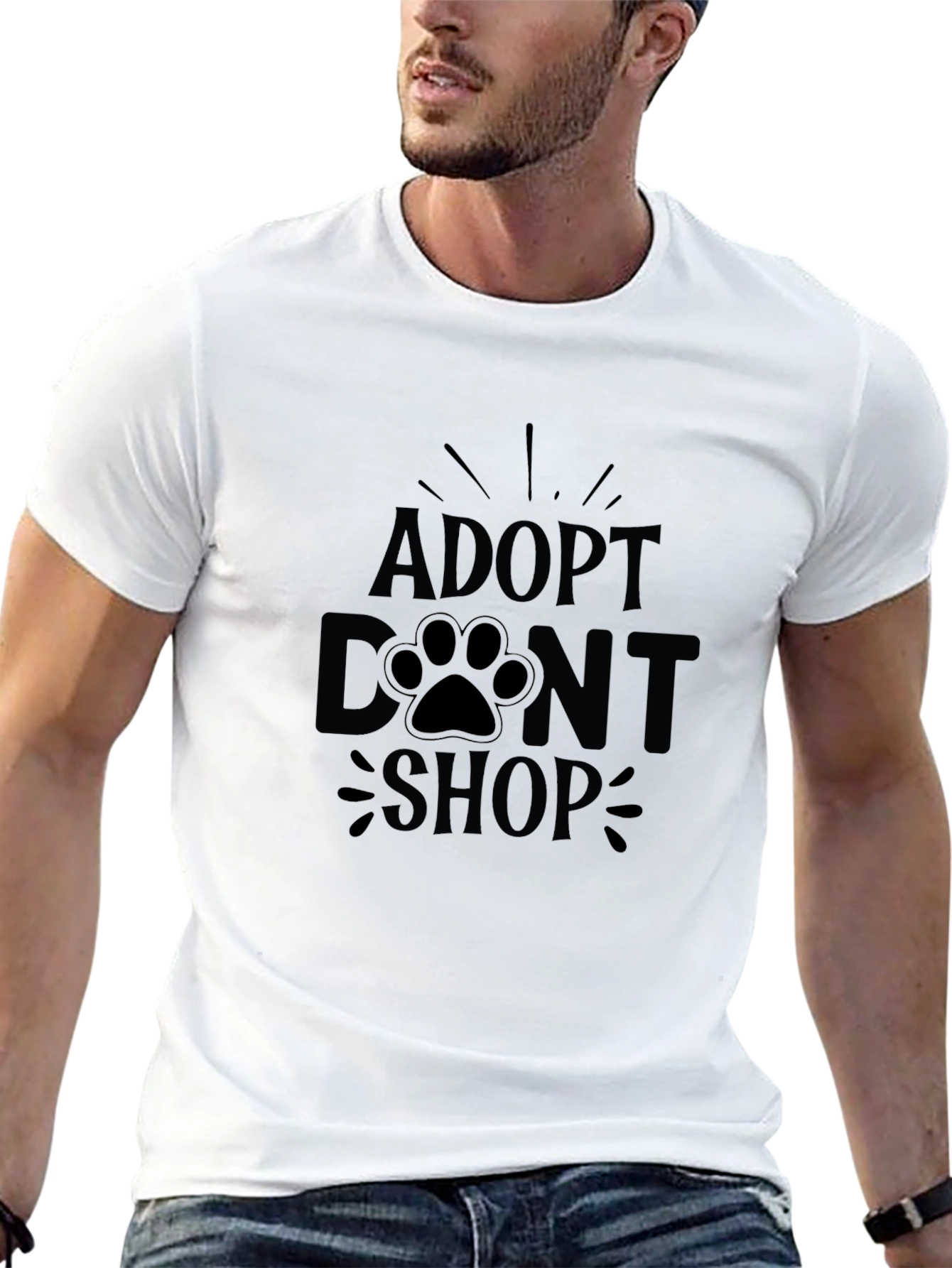 Adopt Dont Shop Graphic Tee