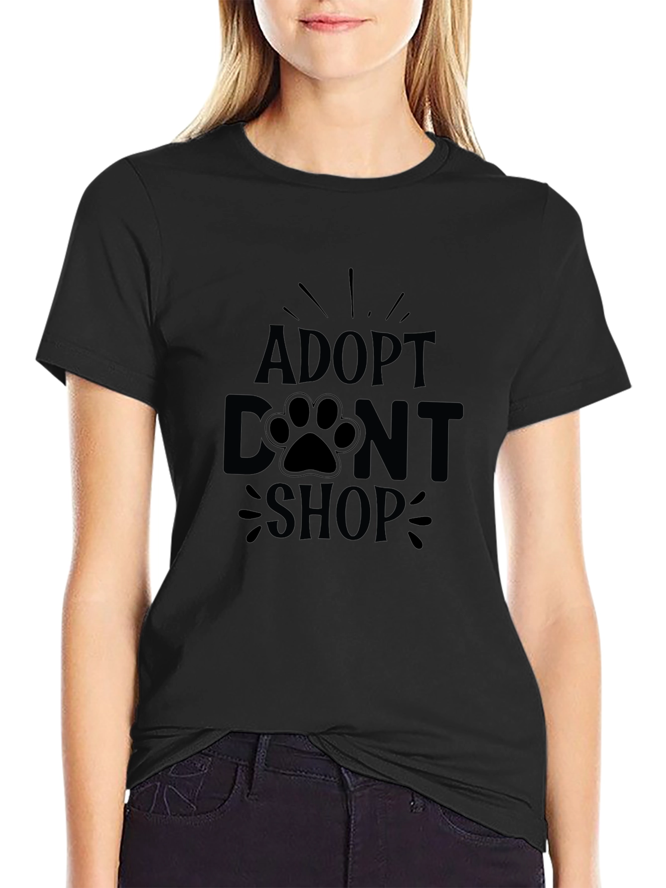 Adopt Dont Shop Graphic Tee