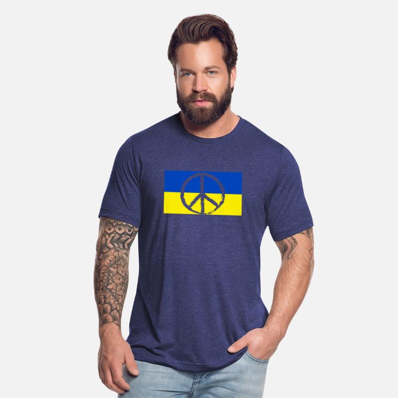 Ukraine Flag Peace Sign