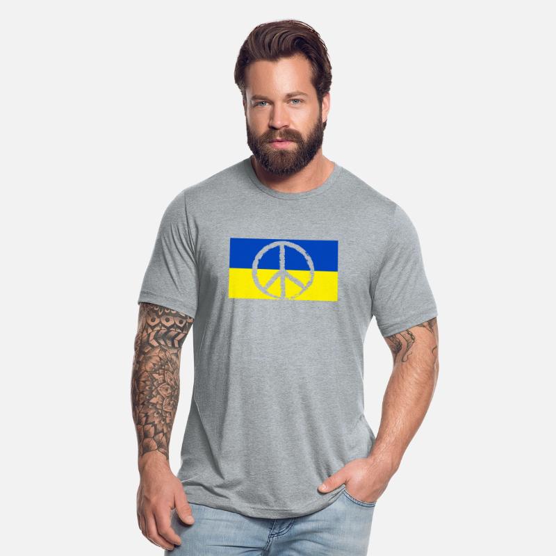 Ukraine Flag Peace Sign