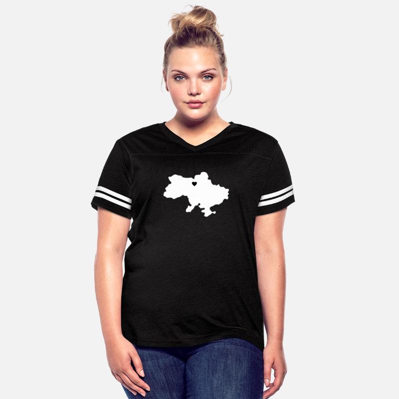 Ukraine Heart Outline Contour