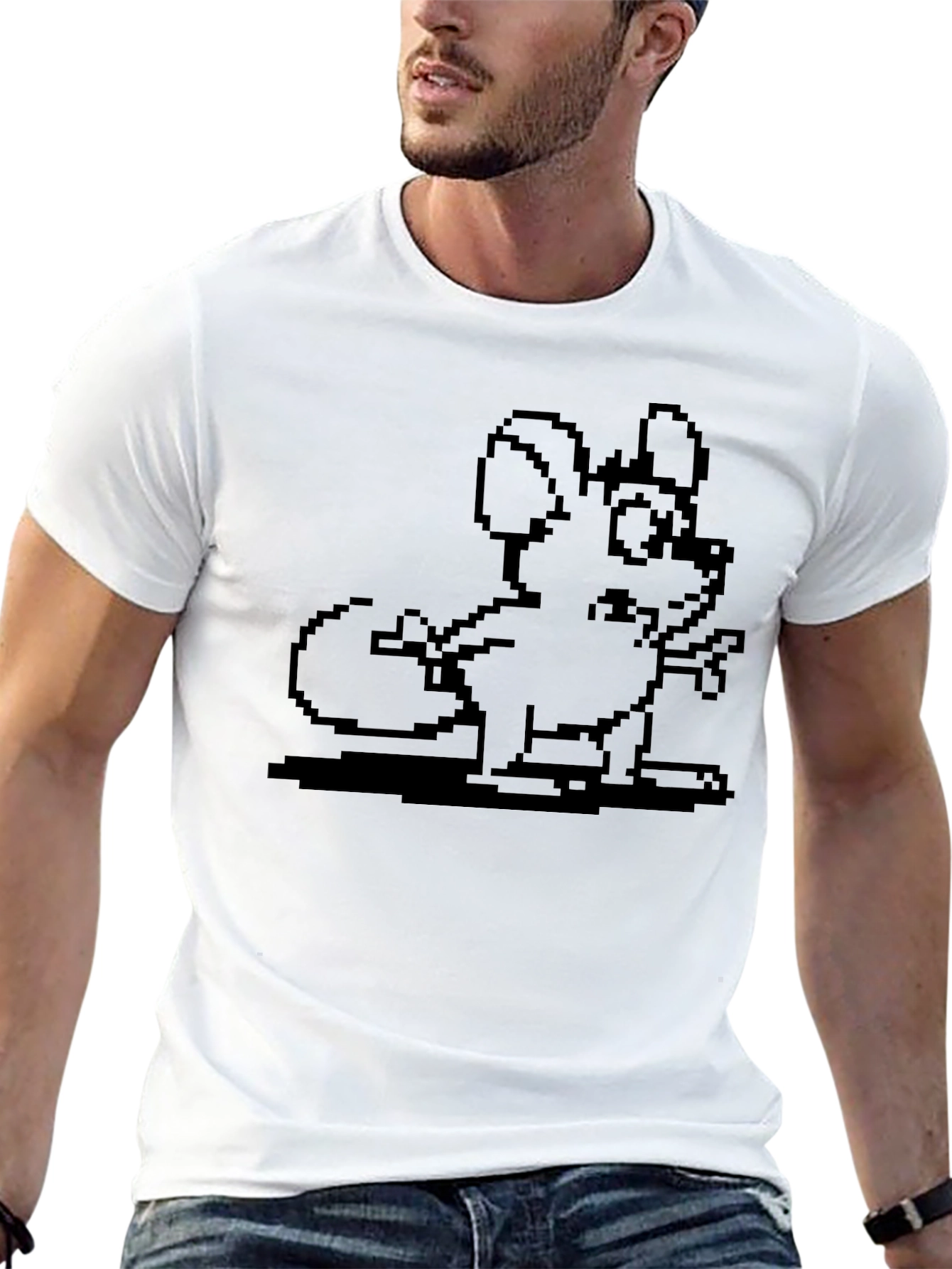 Pixel Mouse Graphic Tee - Classic Black