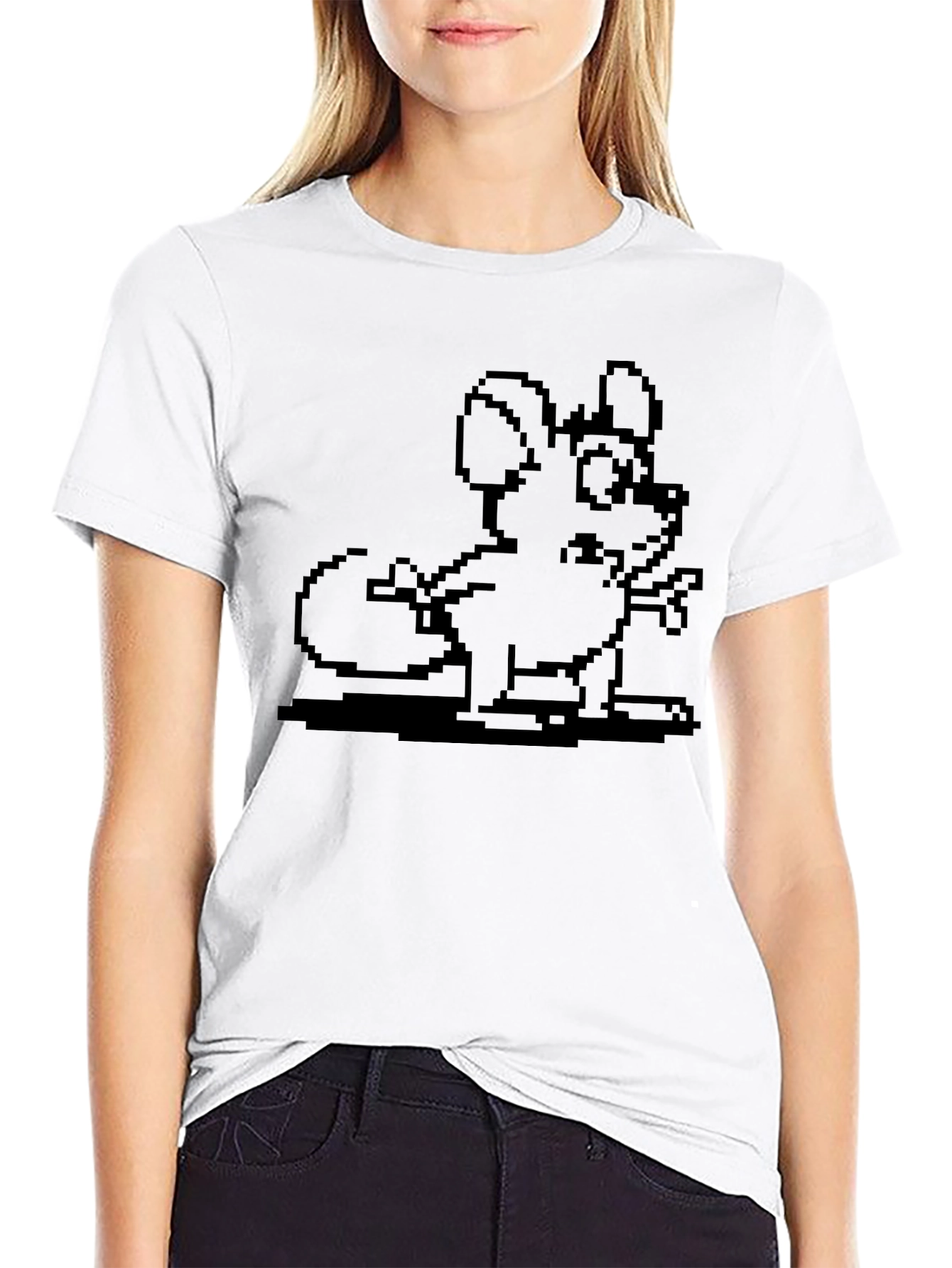 Pixel Mouse Graphic Tee - Classic Black