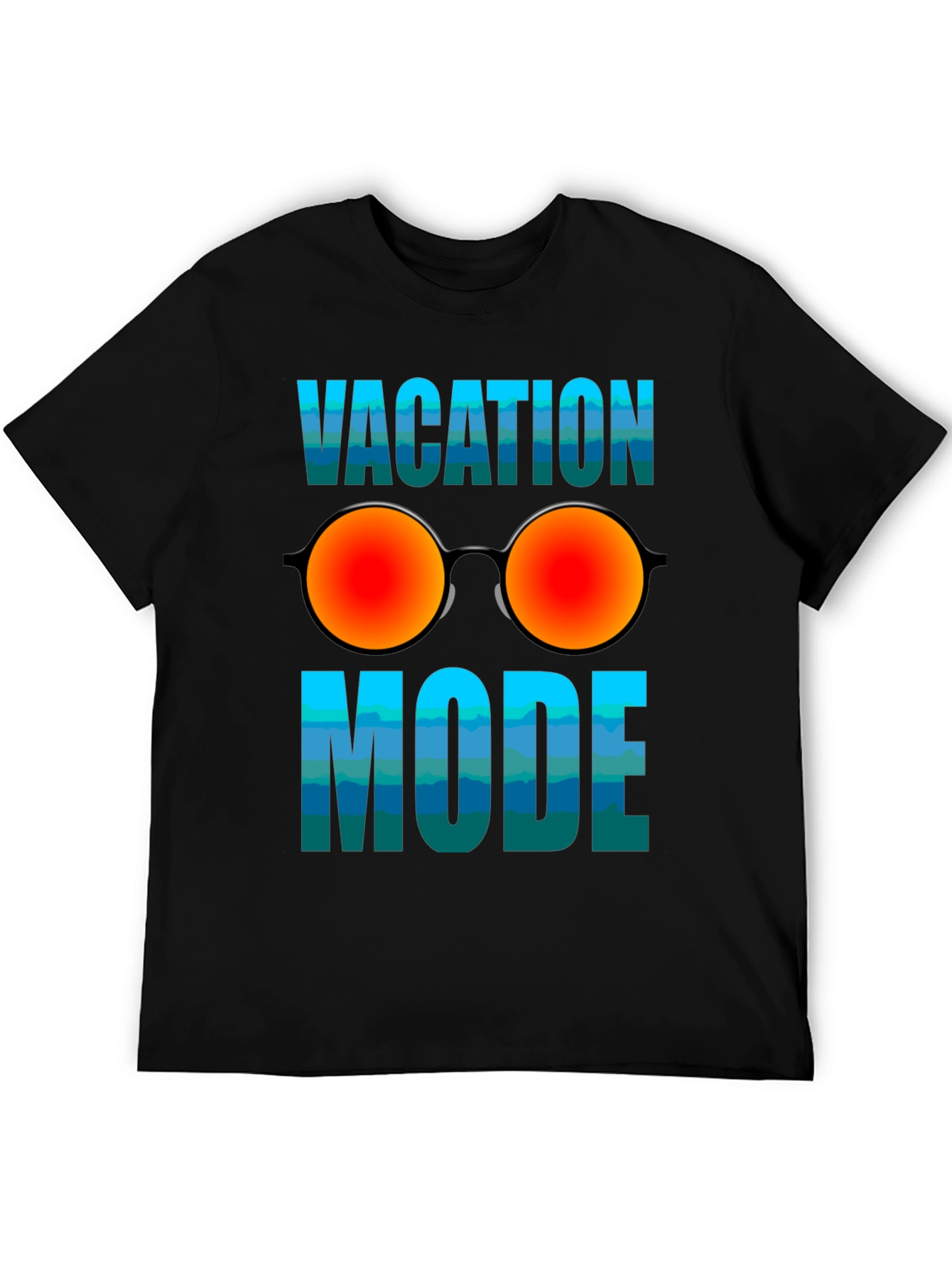 Vacation Mode T-Shirt with Sunglasses Graphic - Relaxed Fit