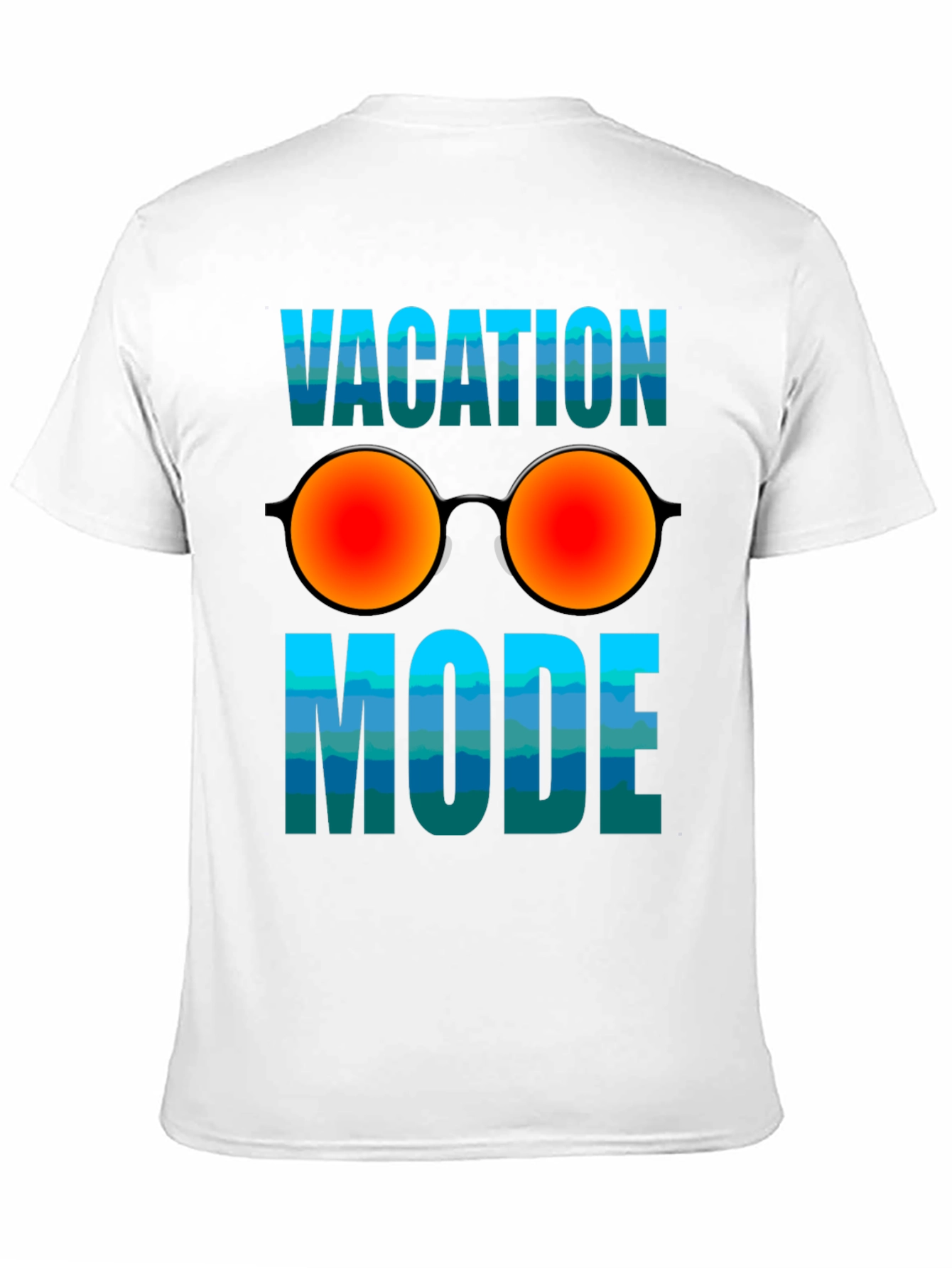 Vacation Mode T-Shirt with Sunglasses Graphic - Relaxed Fit