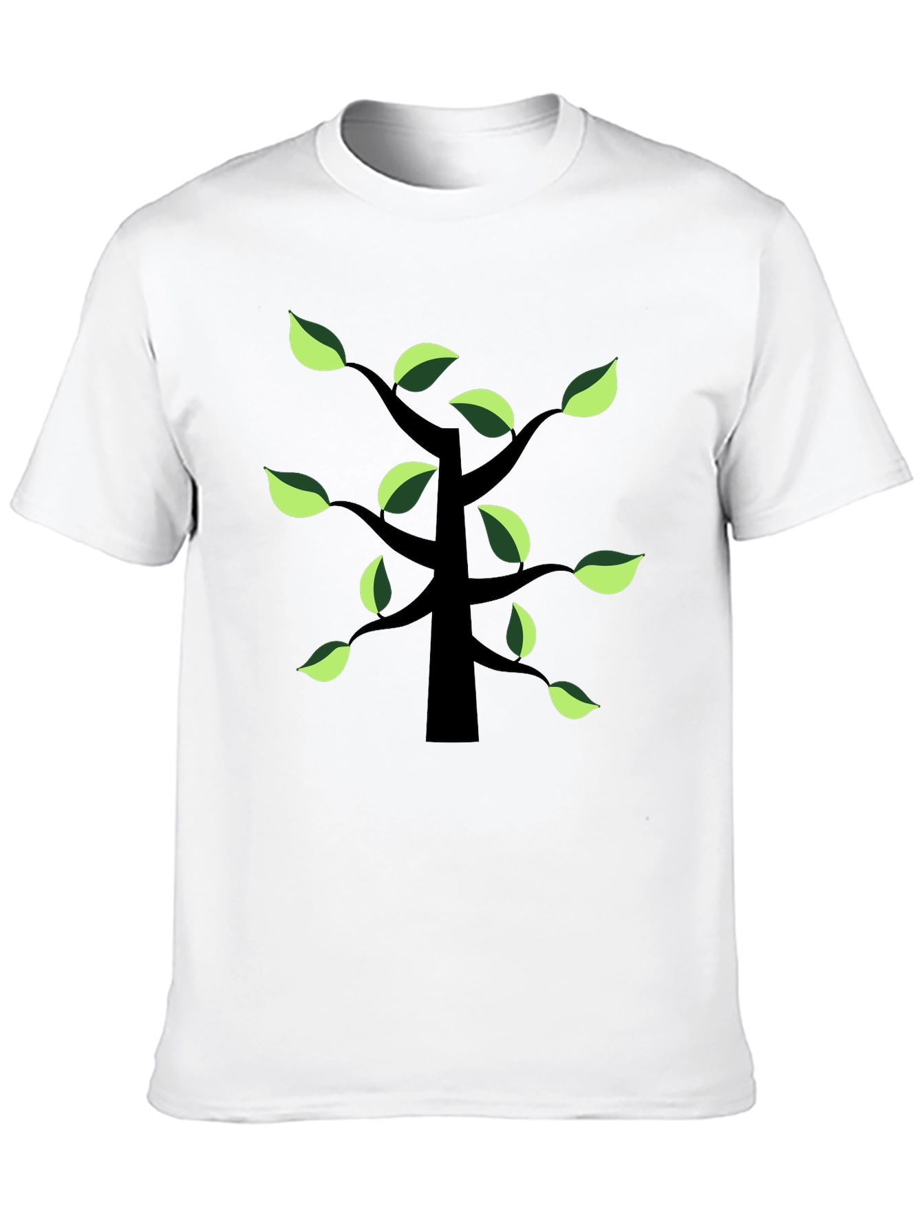 Nature Inspired Tree Graphic Tee - Black