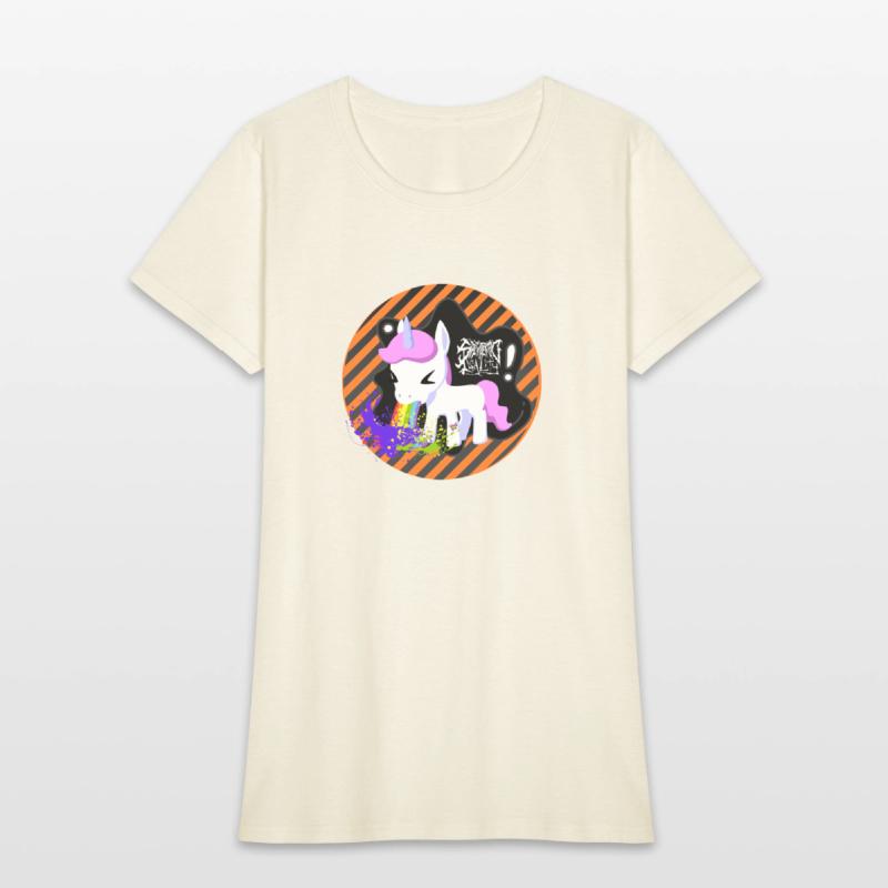 Unicorns get airsick when riding on rainbows