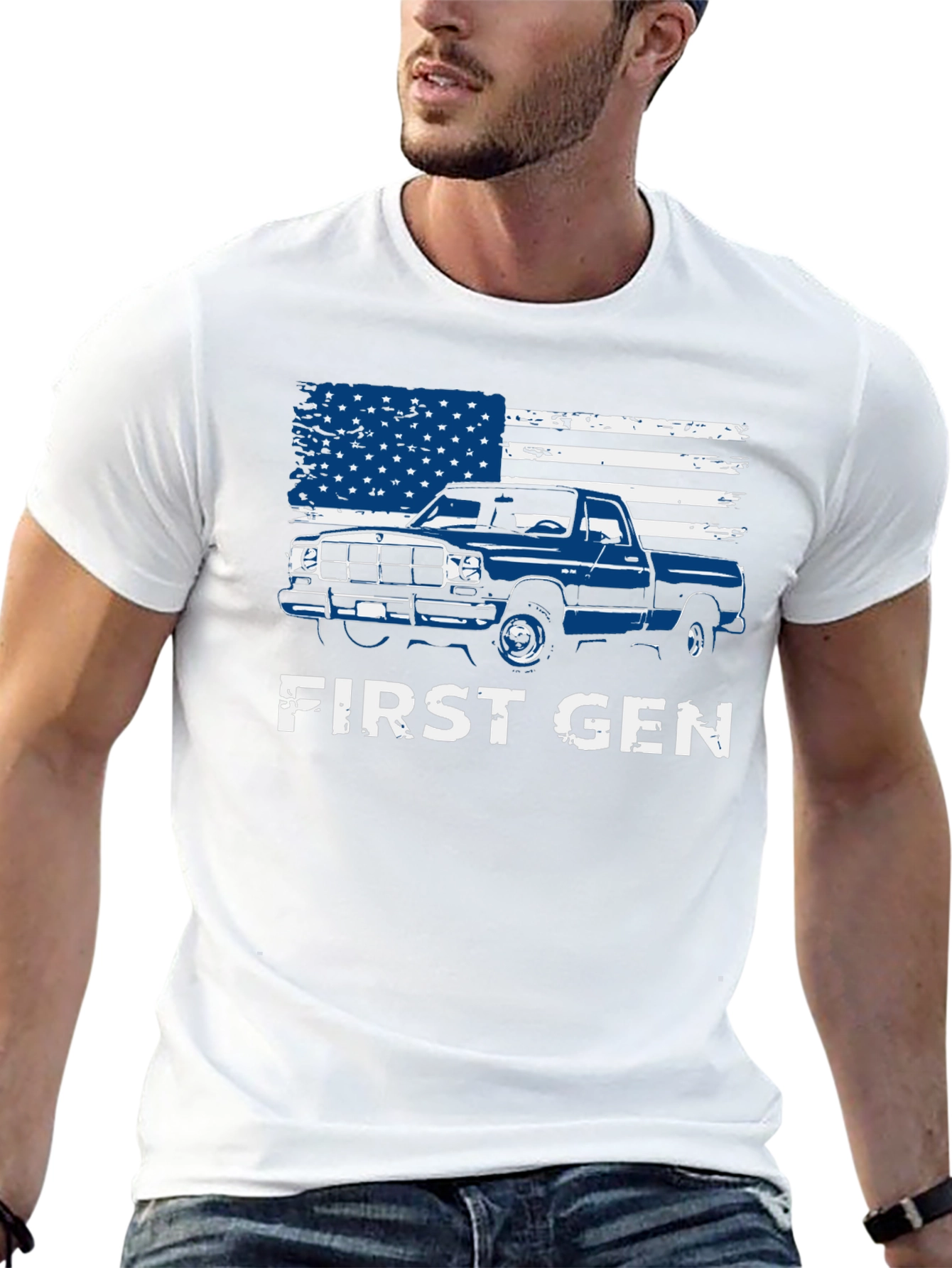 First Gen Truck American Flag Graphic Tee