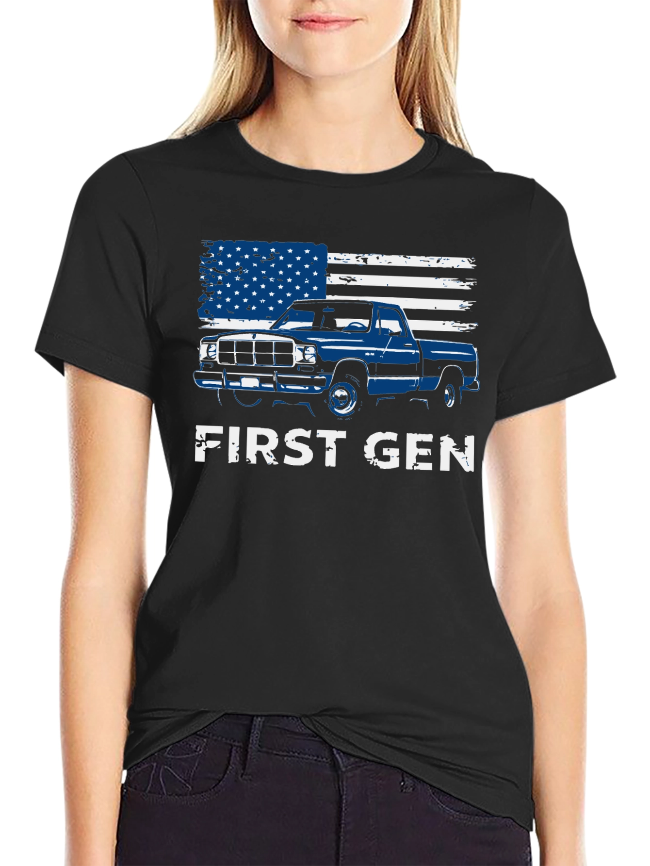 First Gen Truck American Flag Graphic Tee