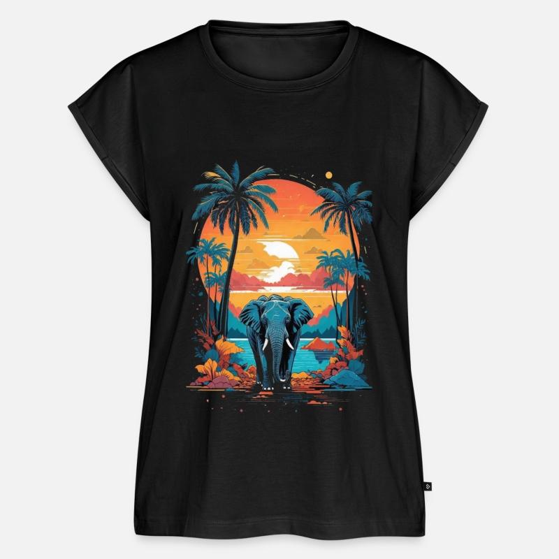 Urban Jungle Majesty: Colorful Elephant