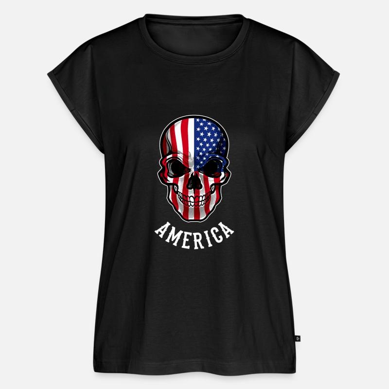 USA Flag Skull United States Patriotic America