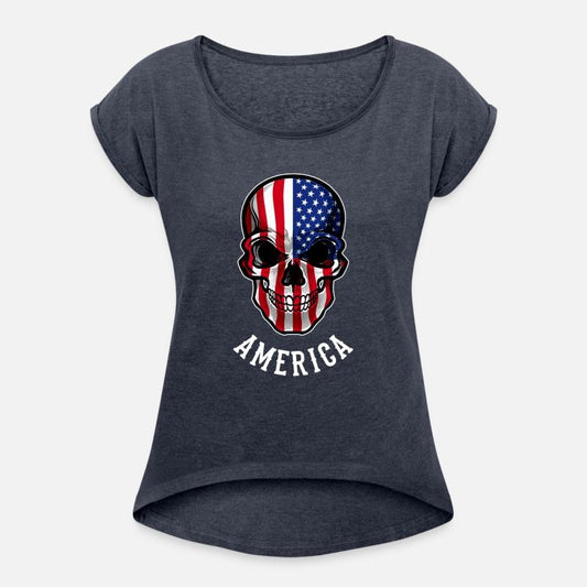 USA Flag Skull United States Patriotic America