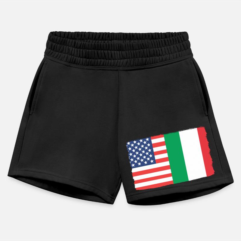 USA Italy Italian American Flag