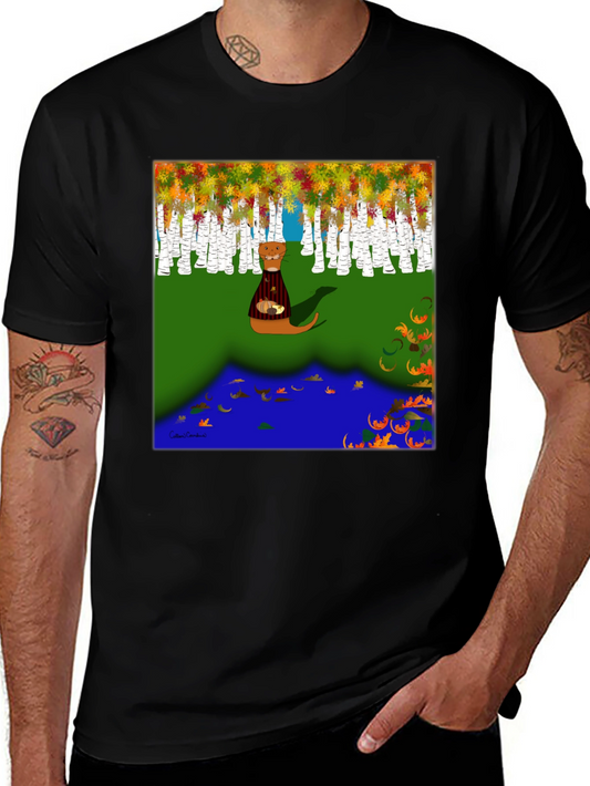 Whimsical Otter Graphic Tee