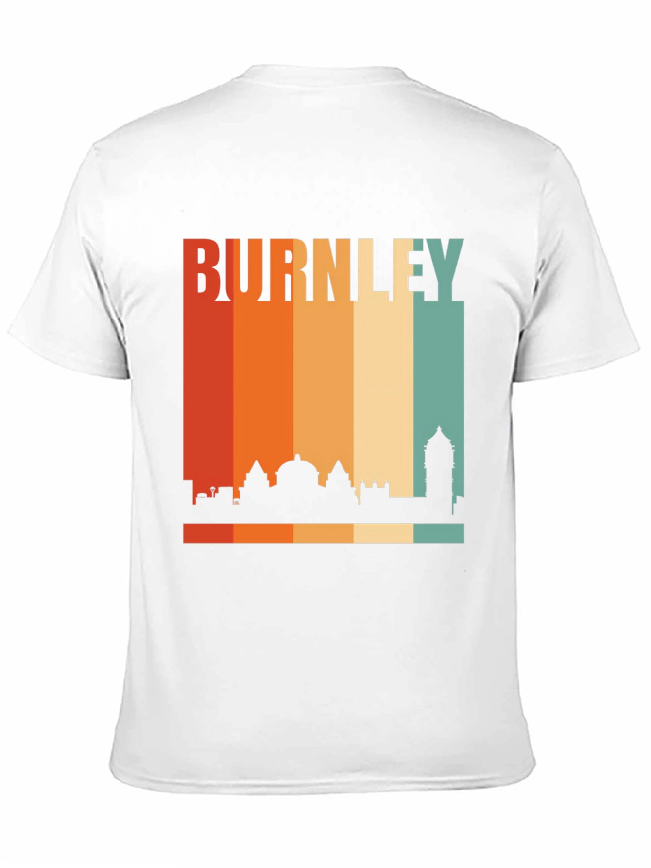 Burnley Skyline Retro Black T-Shirt