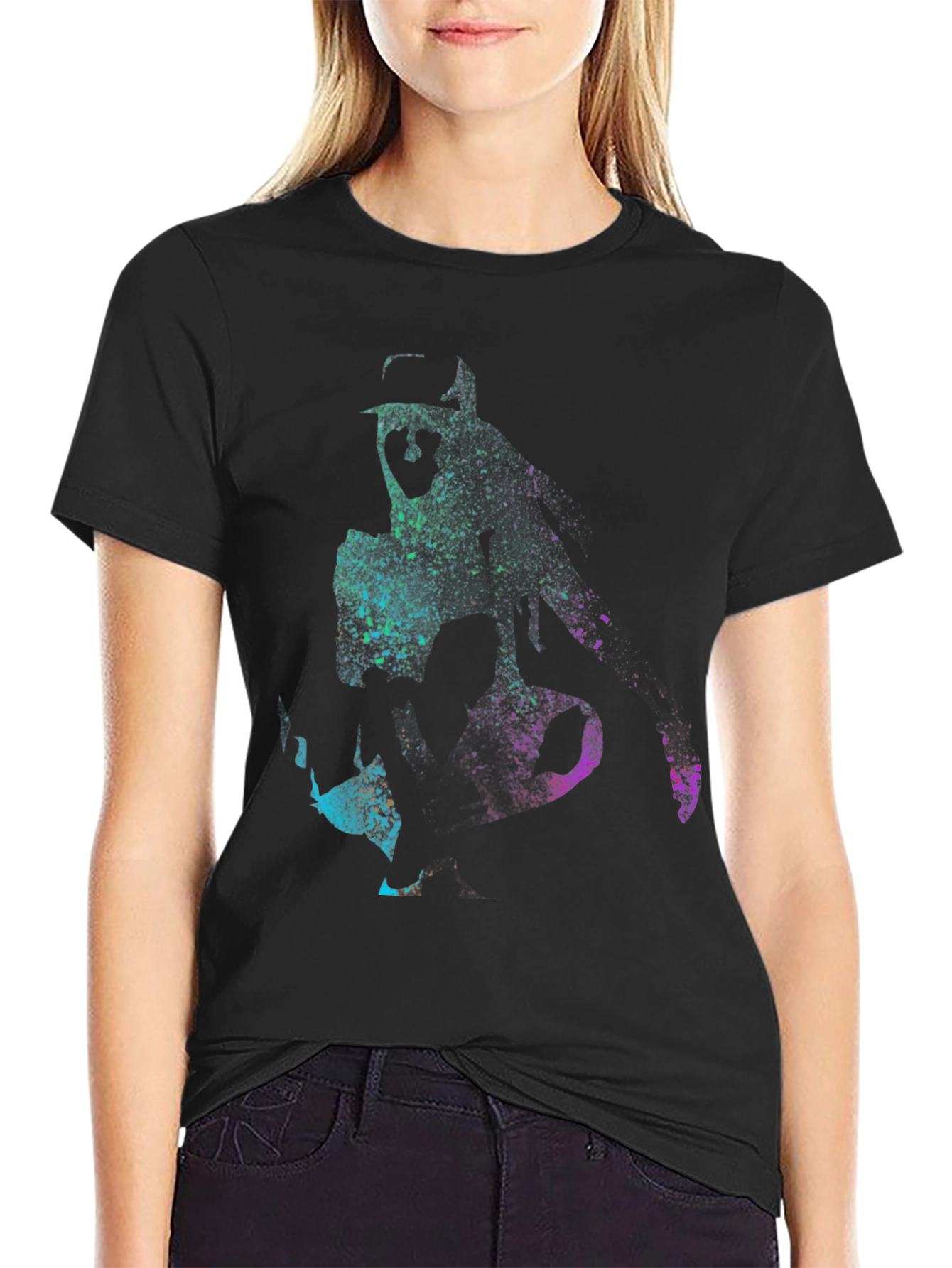 Abstract Musician Black T-Shirt