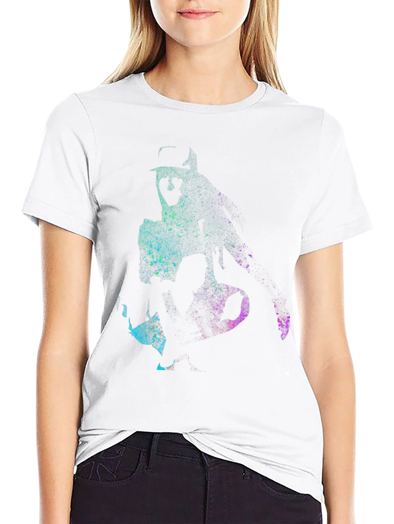 Abstract Musician Black T-Shirt