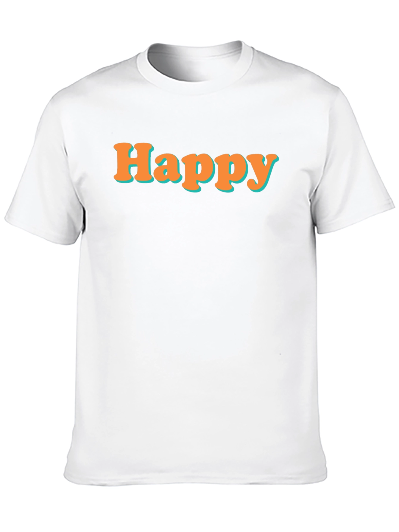 Happy Graphic Tee - Black Short Sleeve