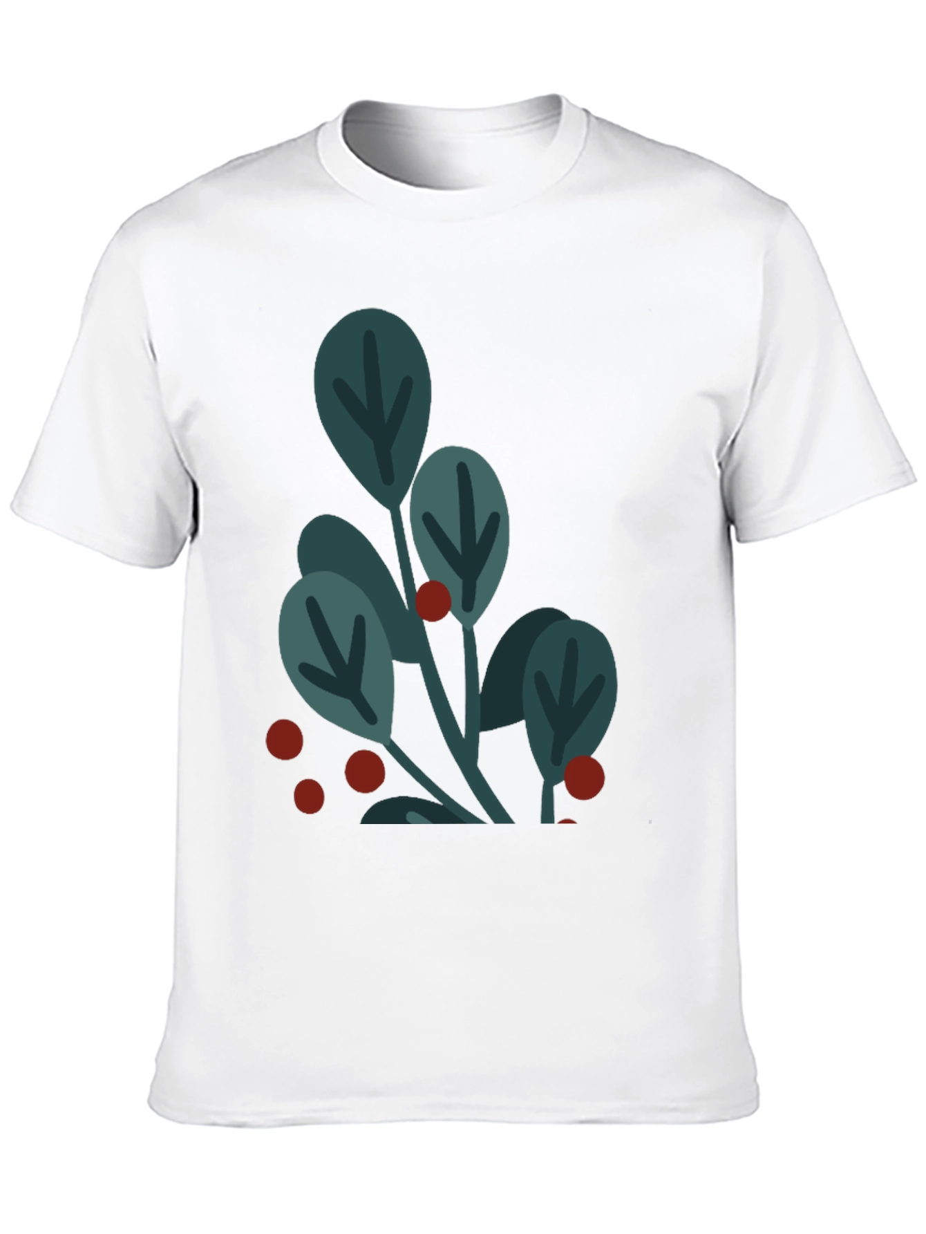 Botanical Graphic Tee - Black Cotton Blend