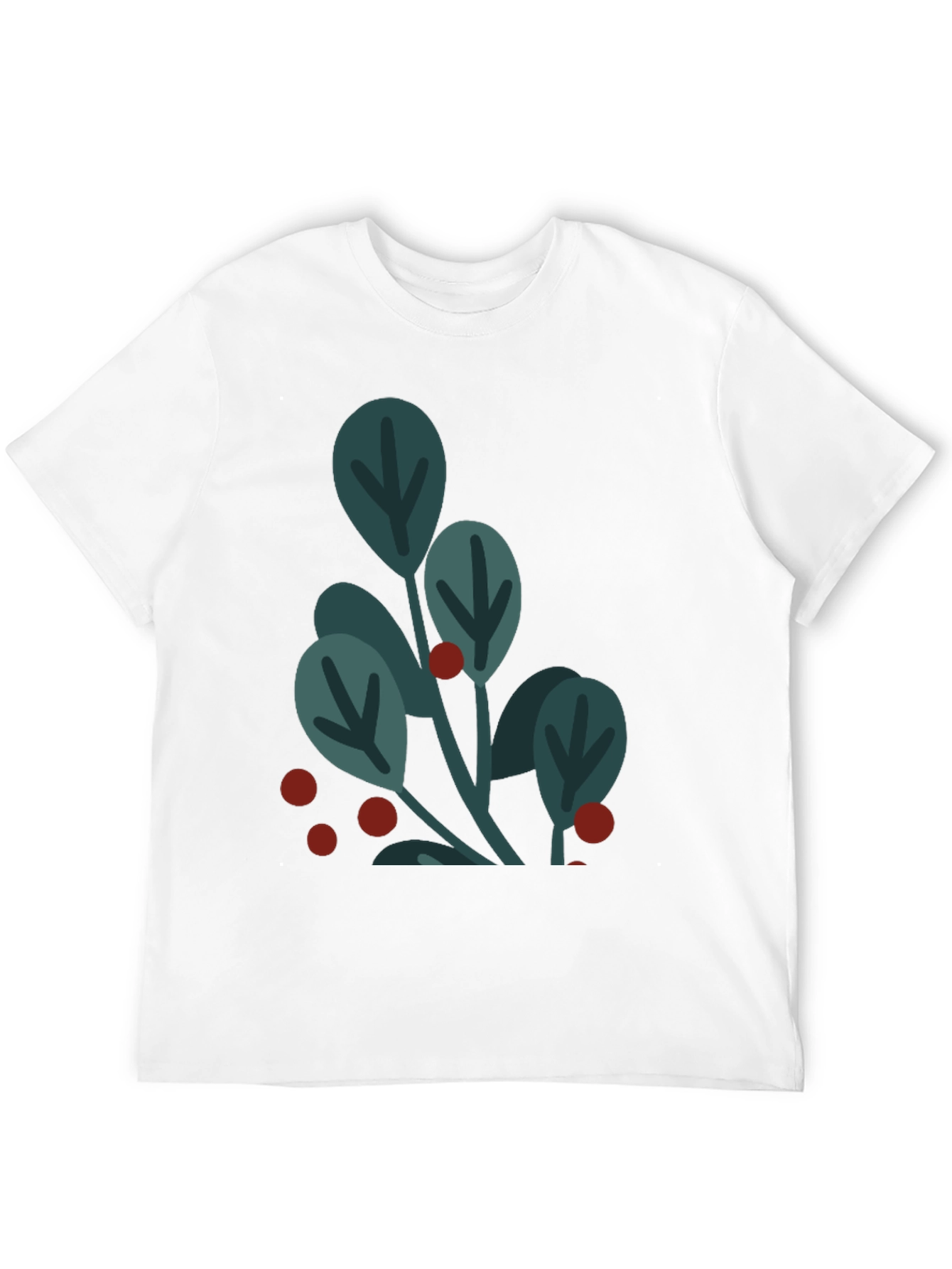 Botanical Graphic Tee - Black Cotton Blend