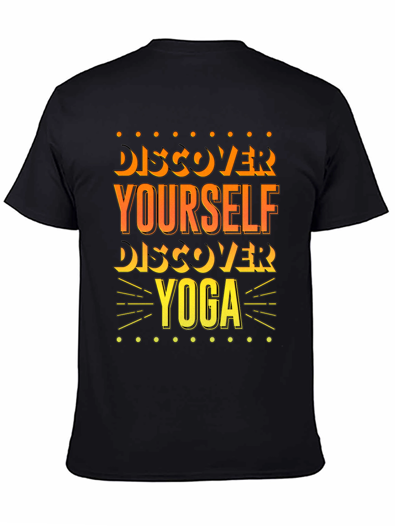 Discover Yourself Yoga Black T-Shirt