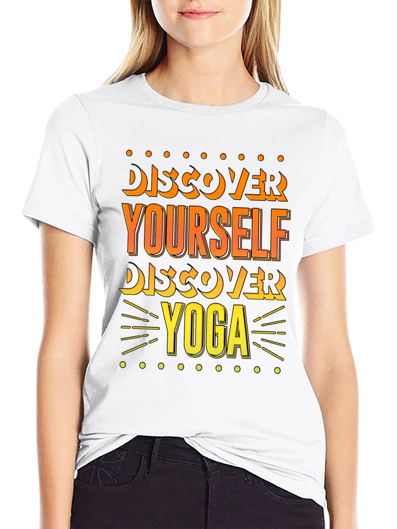 Discover Yourself Yoga Black T-Shirt