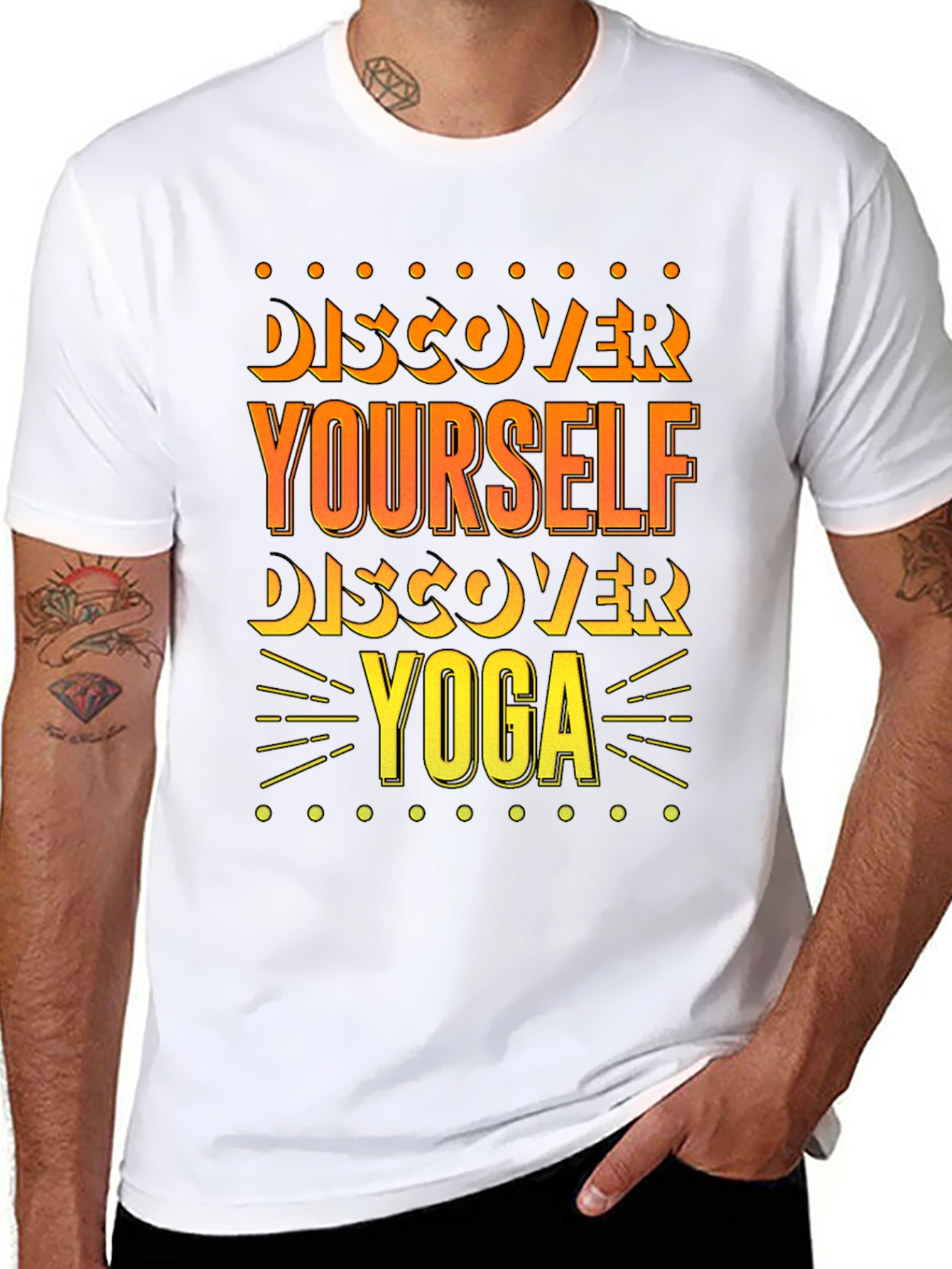 Discover Yourself Yoga Black T-Shirt