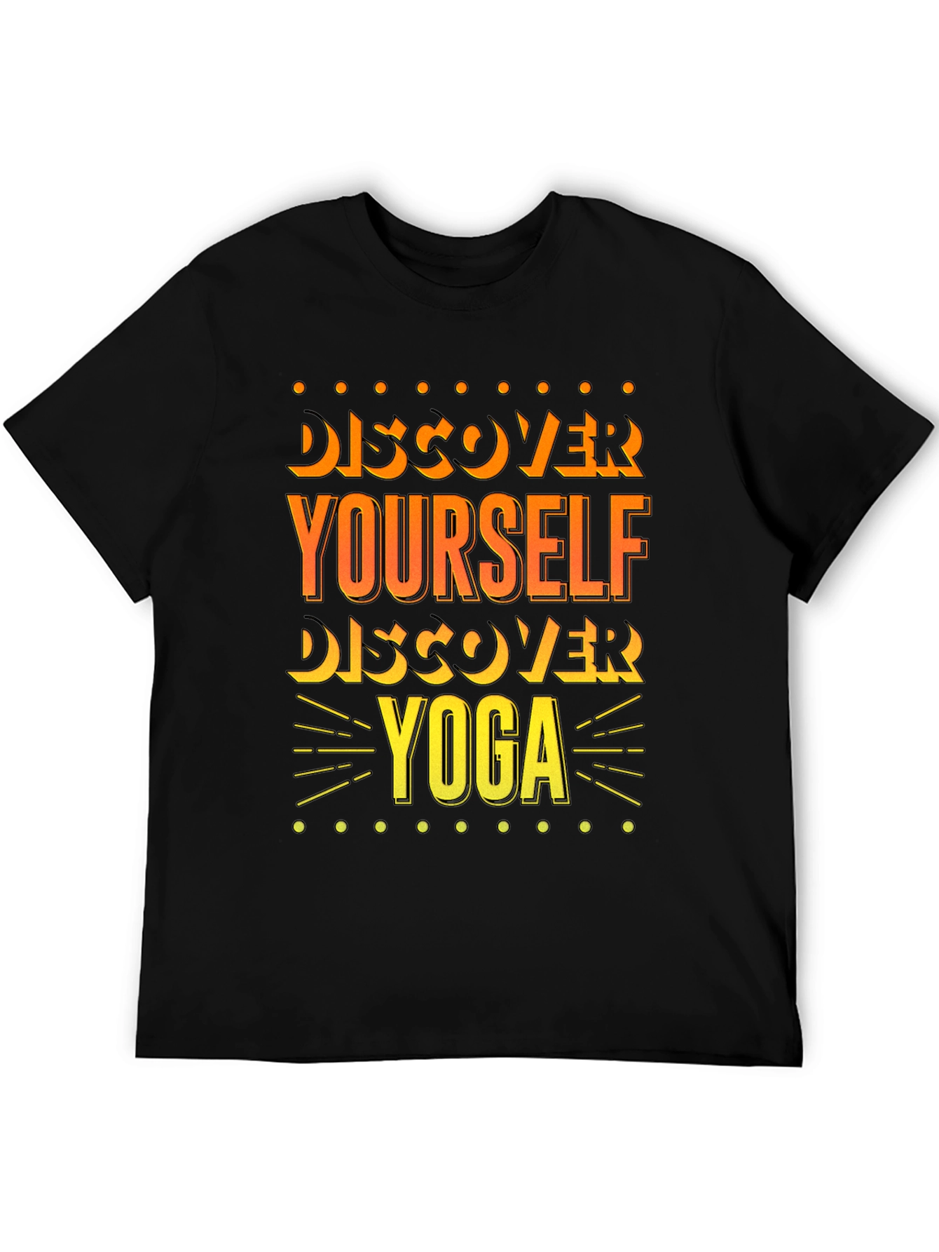 Discover Yourself Yoga Black T-Shirt