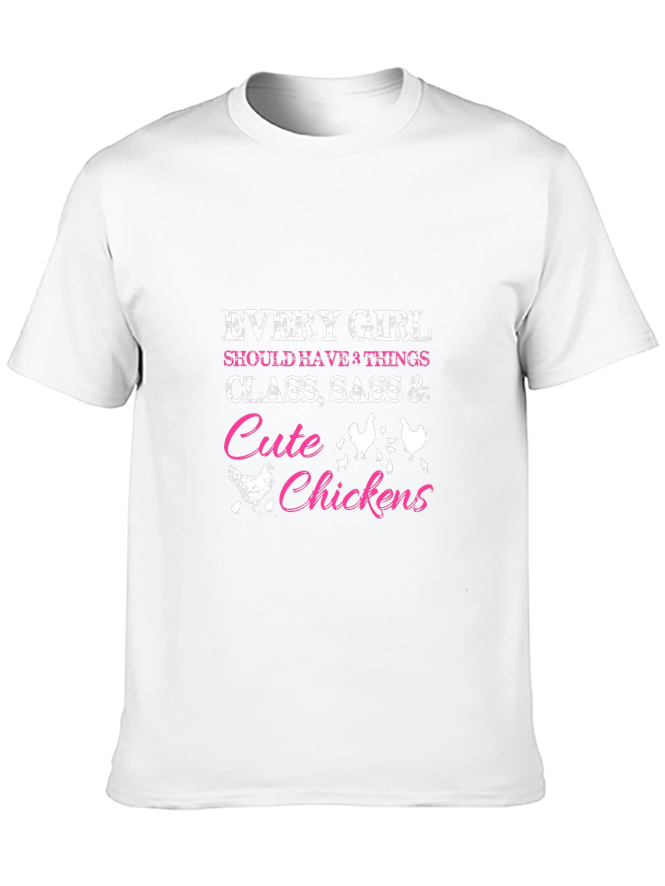 Cute Chickens Graphic T-Shirt