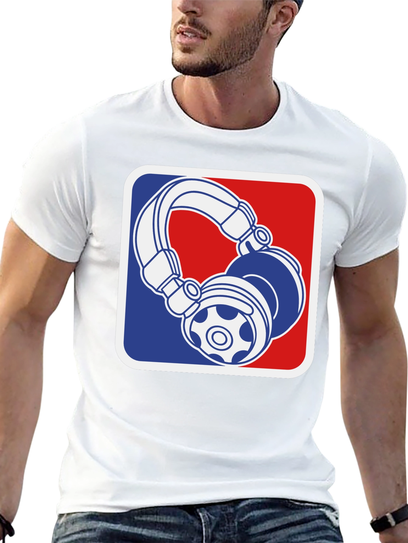 Cool DJ Headphones Graphic T-Shirt