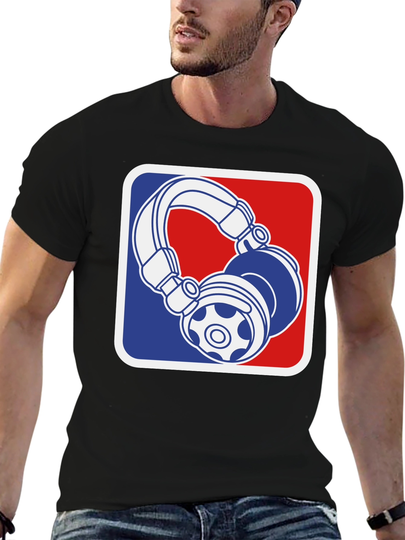 Cool DJ Headphones Graphic T-Shirt