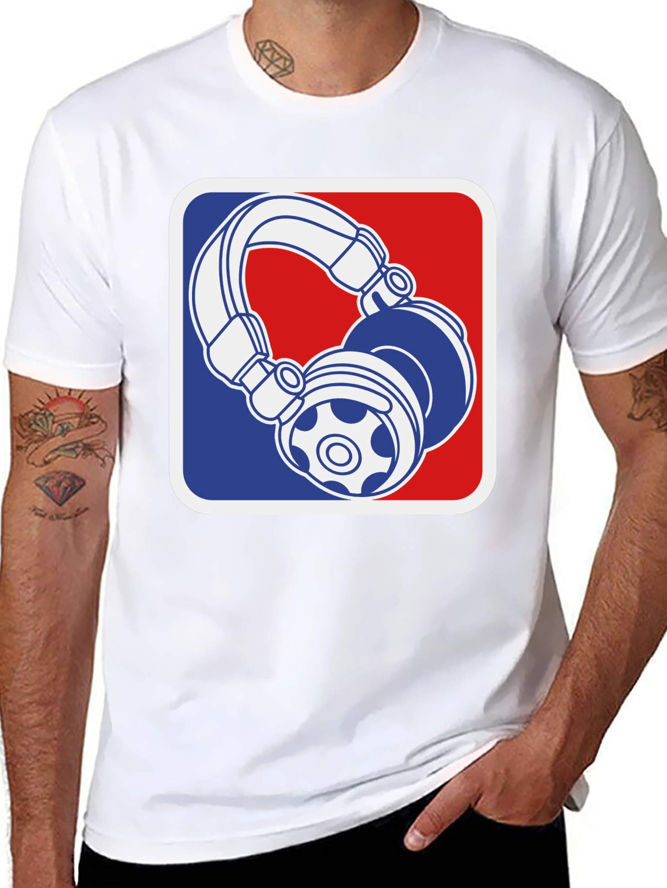 Cool DJ Headphones Graphic T-Shirt