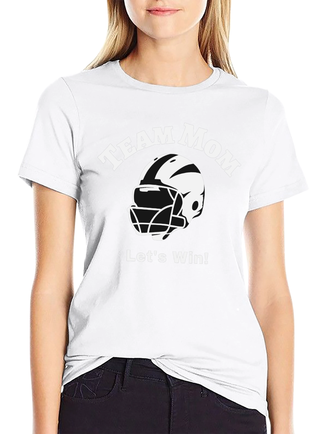Team Mom Football T-Shirt - Lets Win!