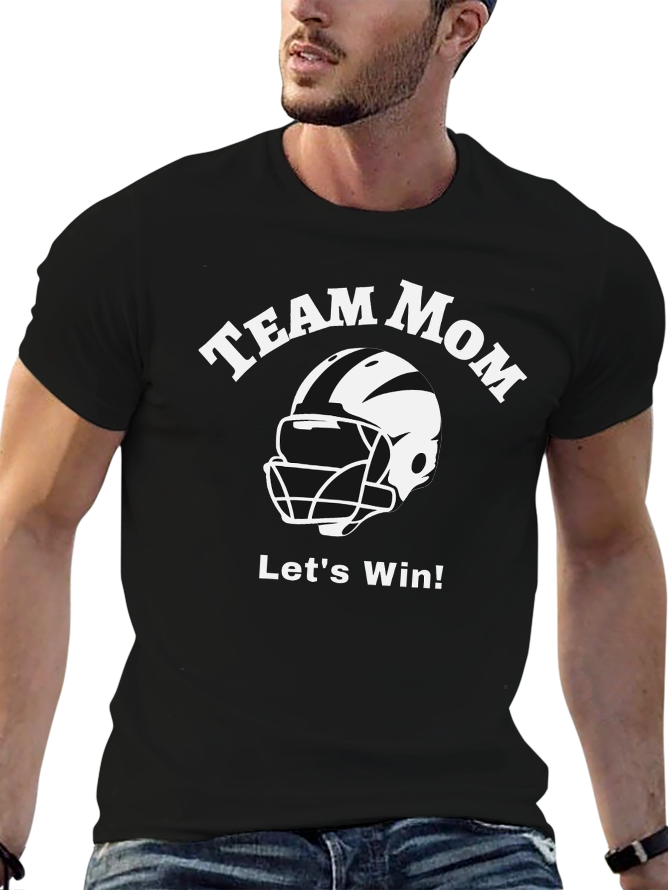 Team Mom Football T-Shirt - Lets Win!